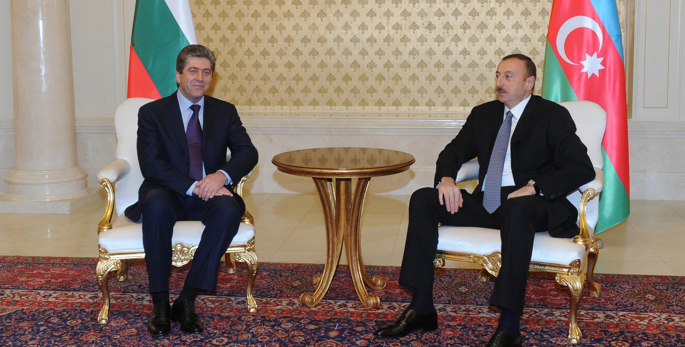 Состоялась встреча Ильхама Алиева и Президента Республики Болгария Георгия Пырванова один на один