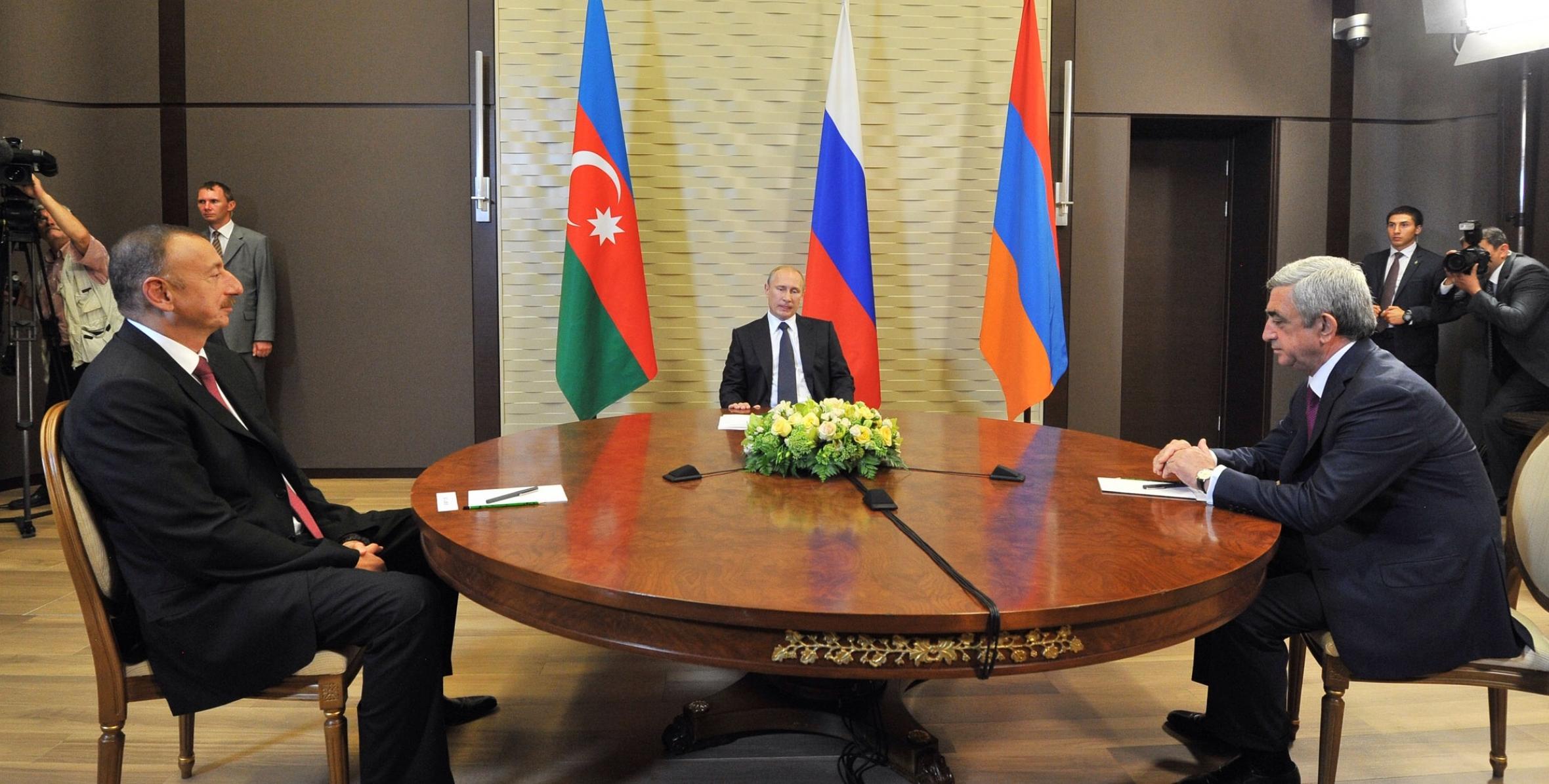 A joint meeting of the Presidents of Azerbaijan, Russia and Armenia was held in Sochi