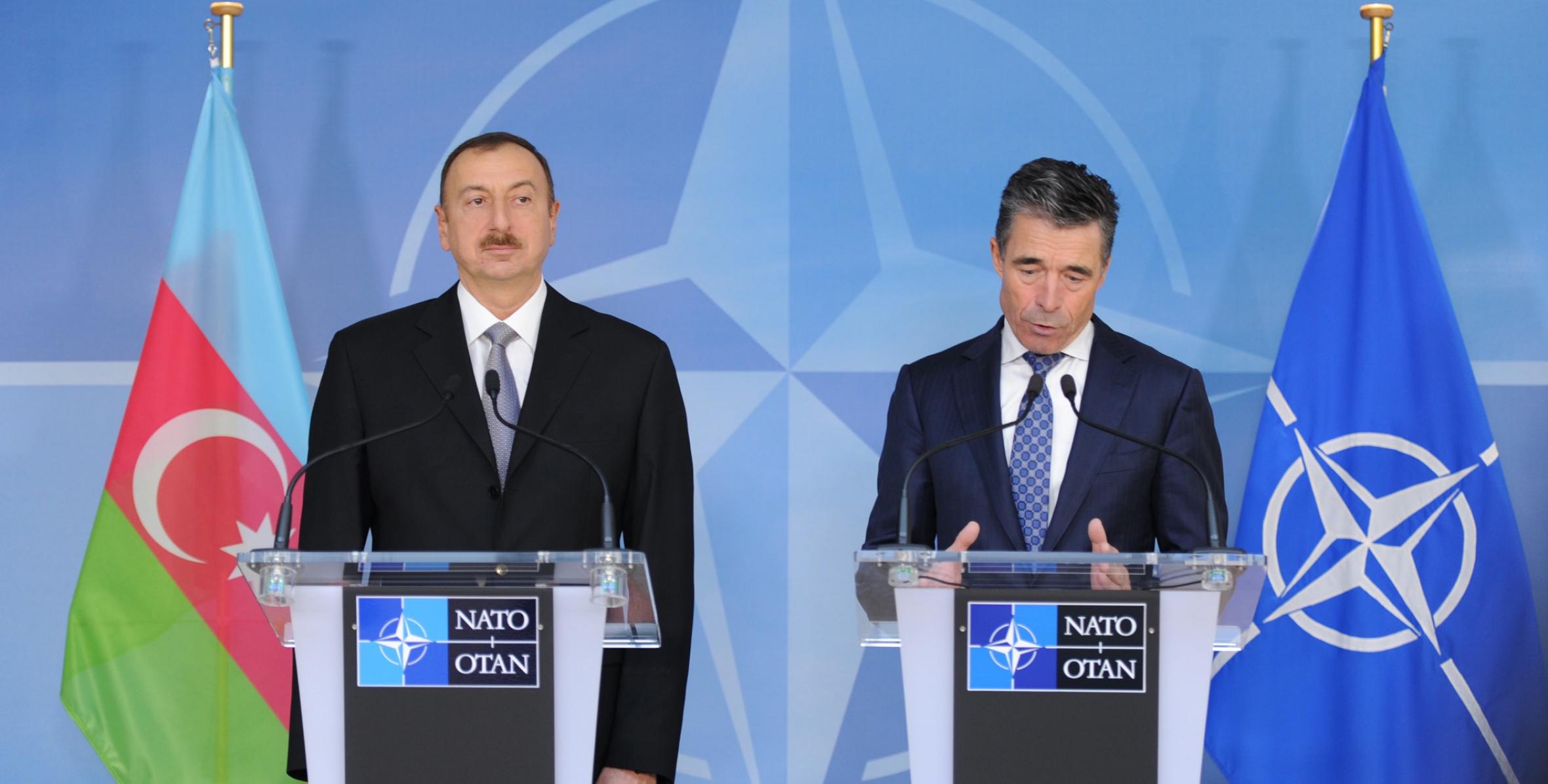 President of Azerbaijan and NATO Secretary General held a press conference