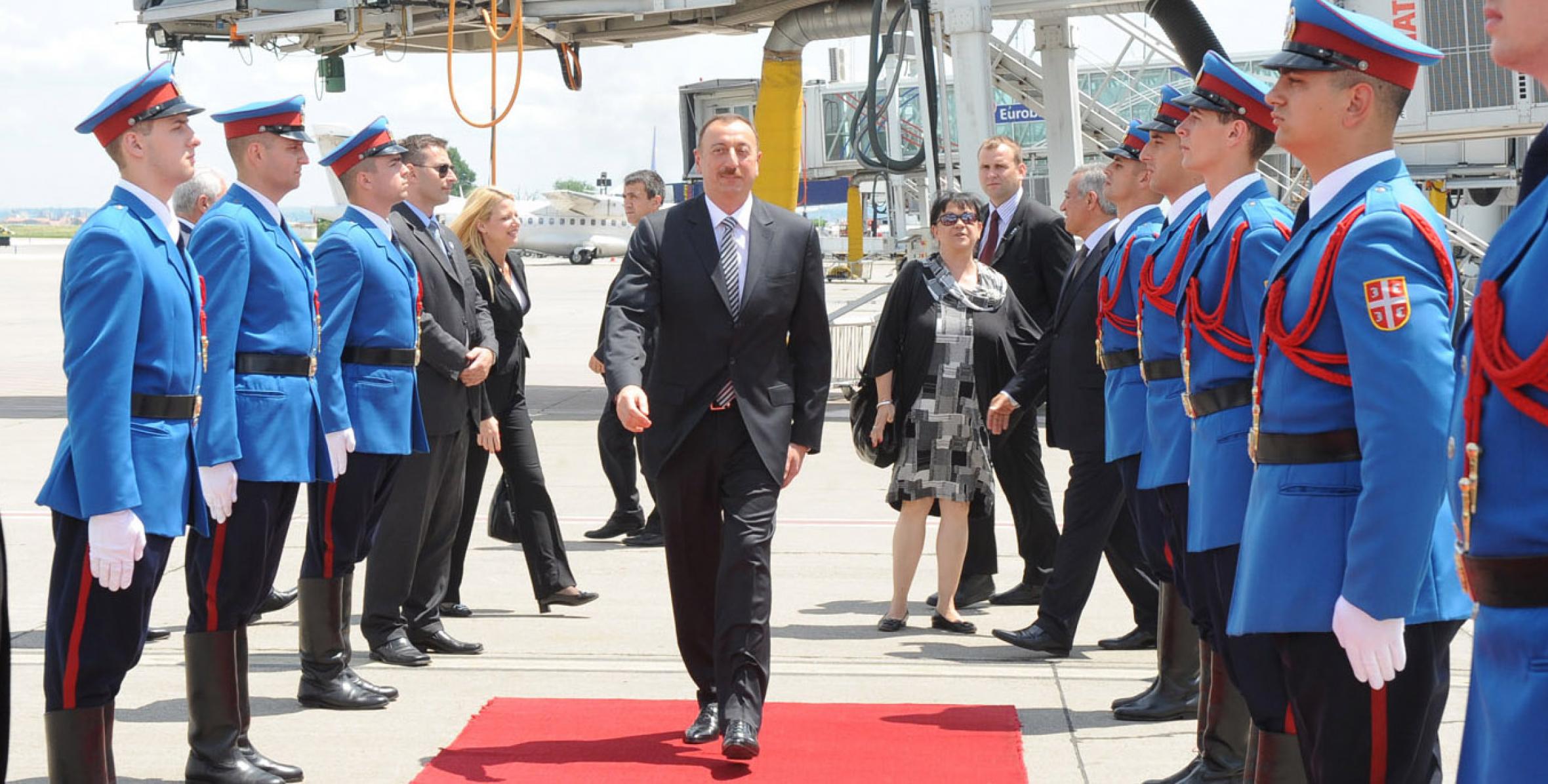 Завершился официальный визит Ильхама Алиева в Сербию