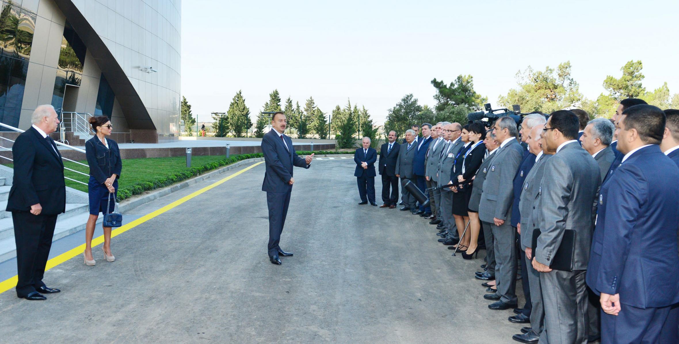 Speech by Ilham Aliyev at the opening of a new building of the main air traffic control center of the “AzerAirNavitaion” Air Traffic Department under the “Azerbaijan Airlines” CJSC