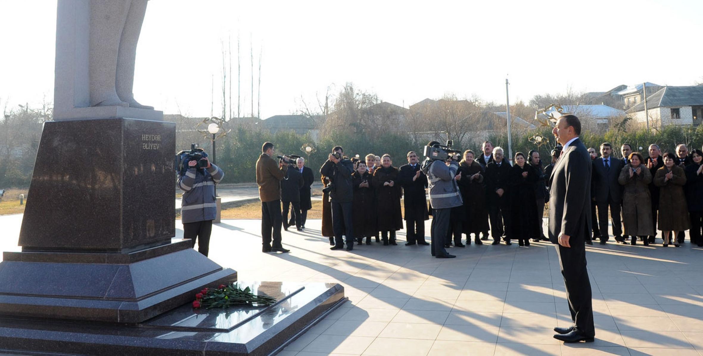Ilham Aliyev arrived in Gazakh region