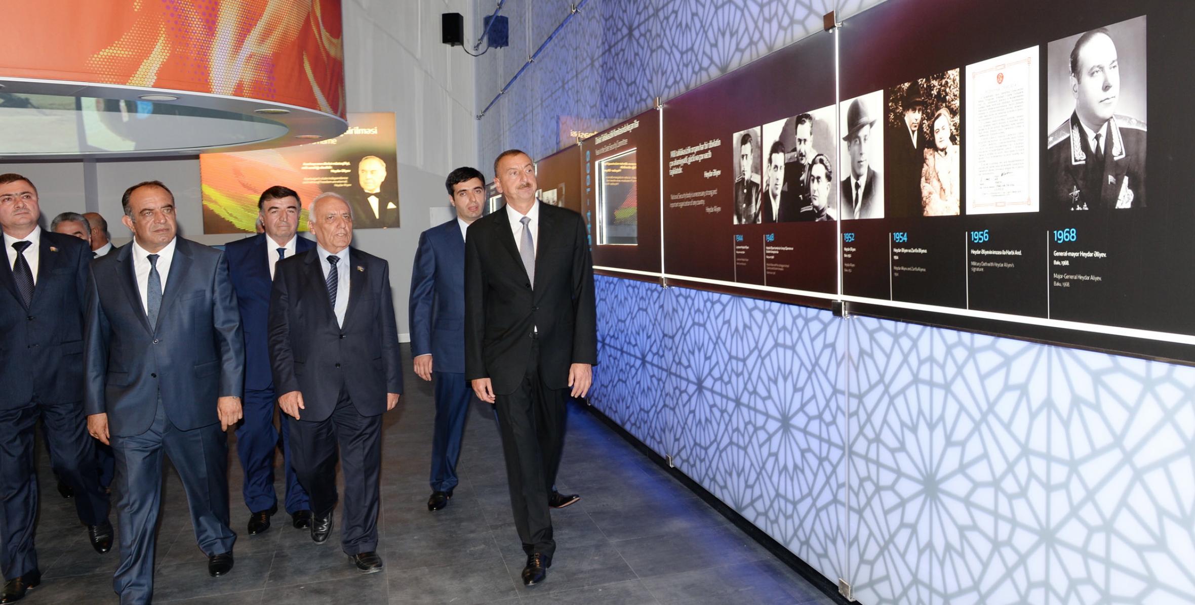 Ильхам Алиев в рамках поездки в Гах принял участие в открытии Центра Гейдара Алиева