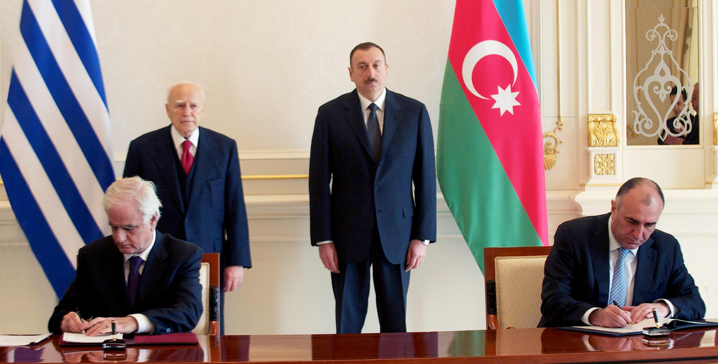 Ceremony of signing of Azerbaijani-Greek documents was held