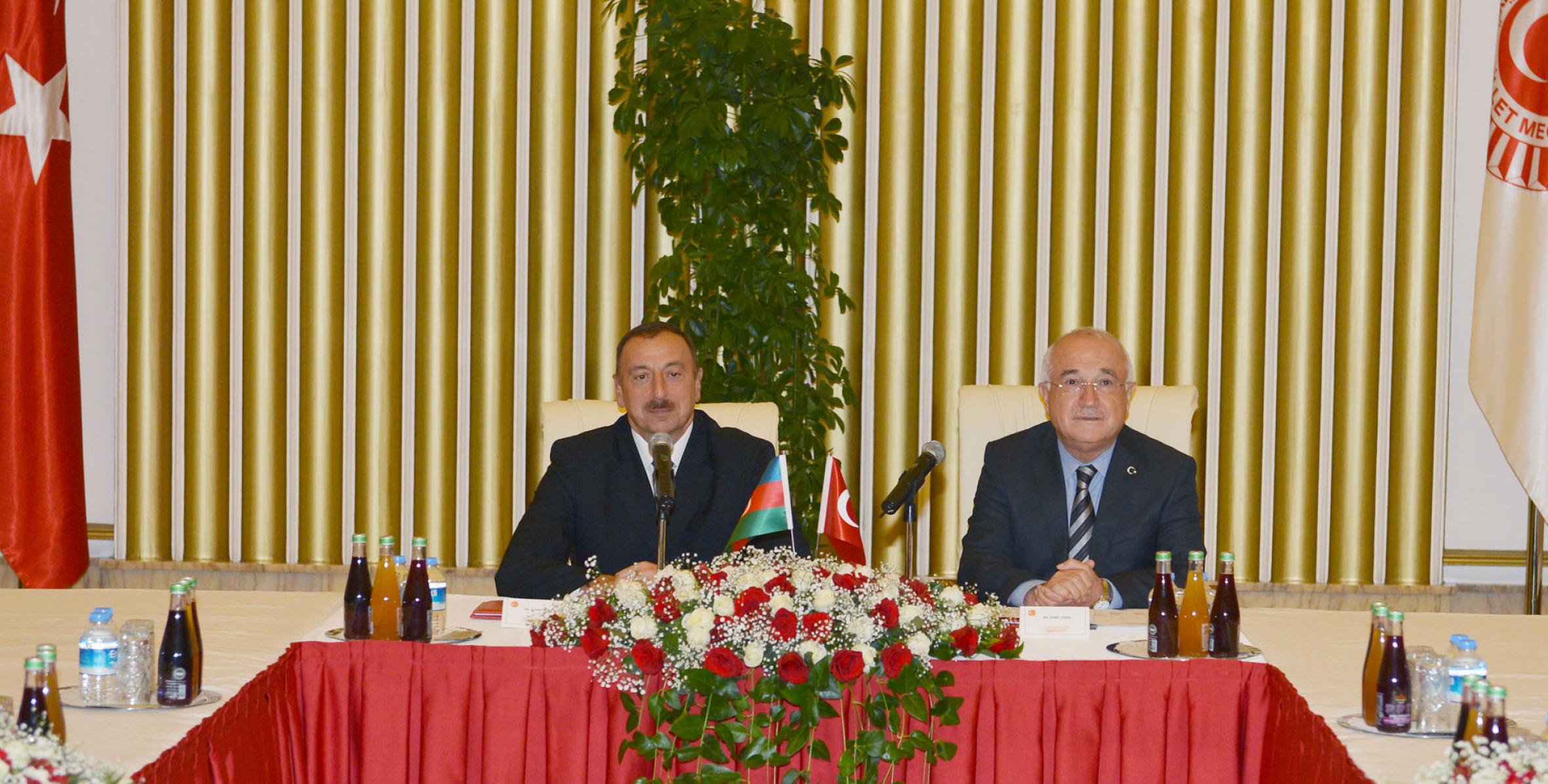 Ильхам Алиев встретился с председателем Великого Национального Собрания Турции Джемилем Чичеком