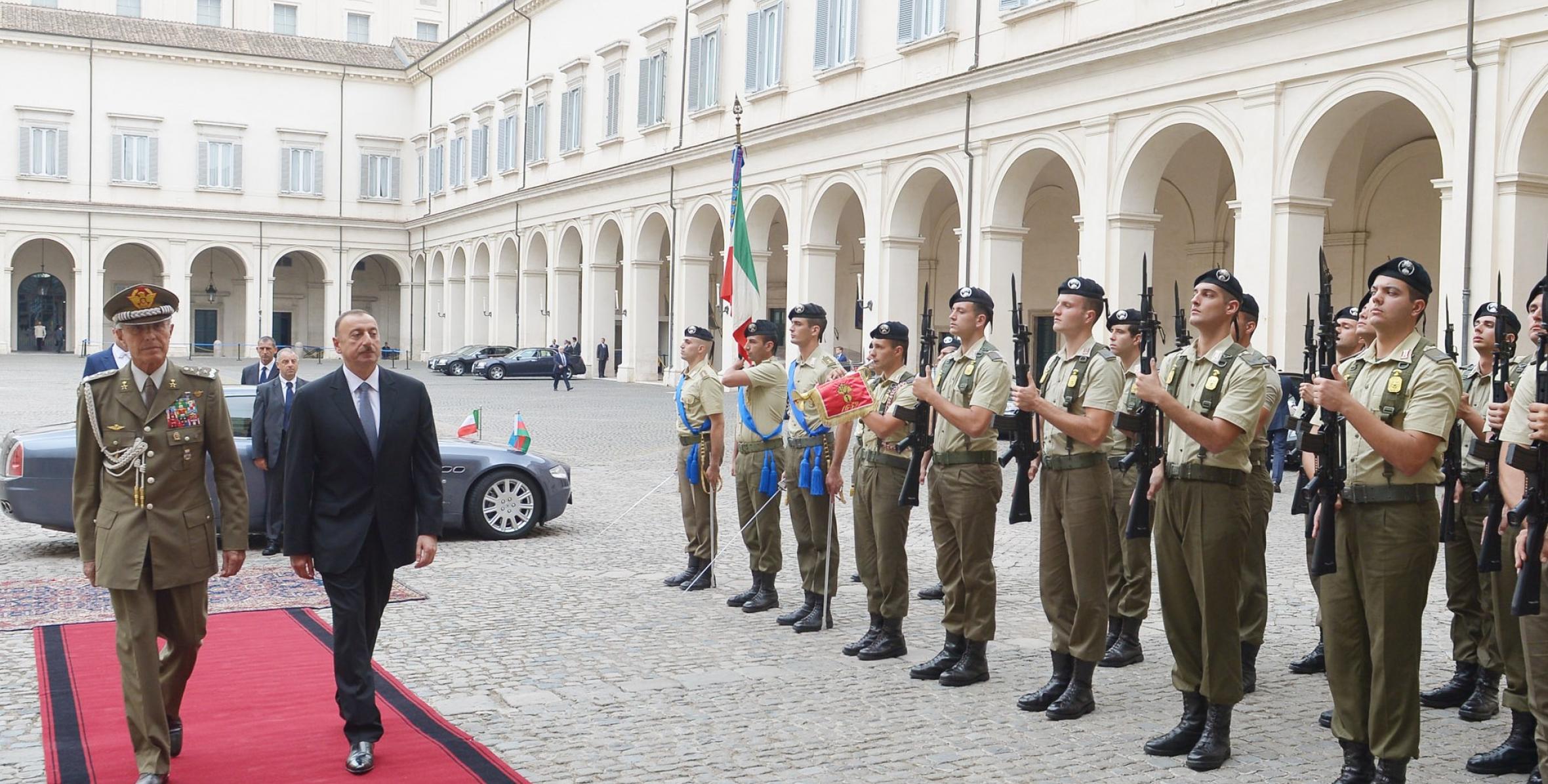 Official visit of Ilham Aliyev to Italy