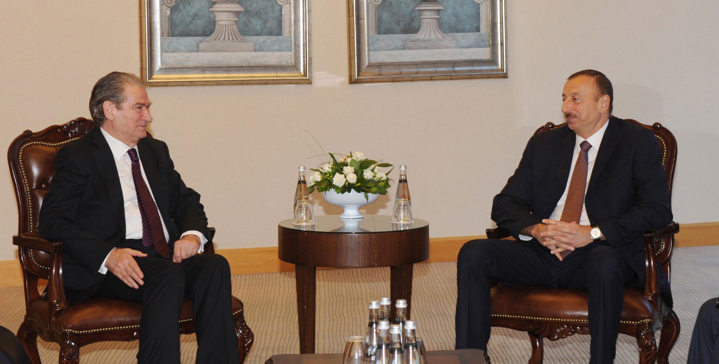 Состоялась встреча Ильхама Алиева с премьер-министром Албании Сали Беришей