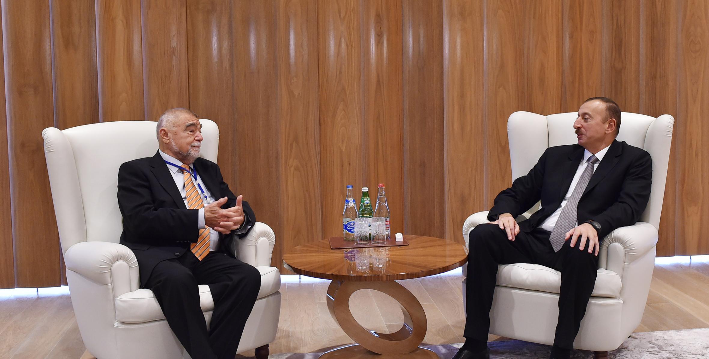 Ильхам Алиев принял бывшего Президента Хорватии Степана Месича