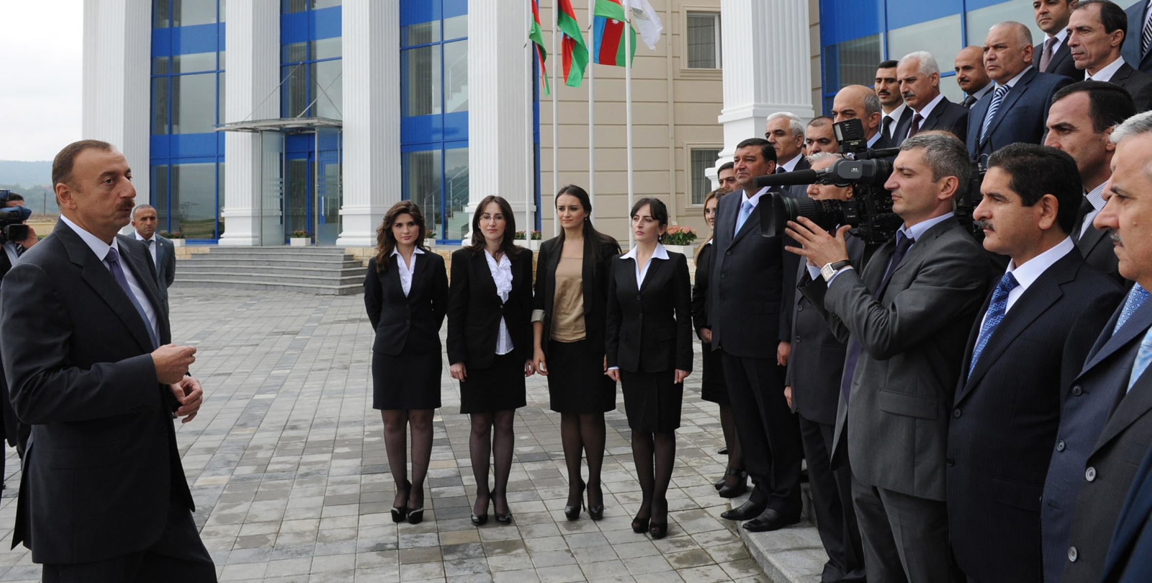 Speech by Ilham Aliyev at the opening of the Training Center of the Ministry of Taxes in Shamakhi