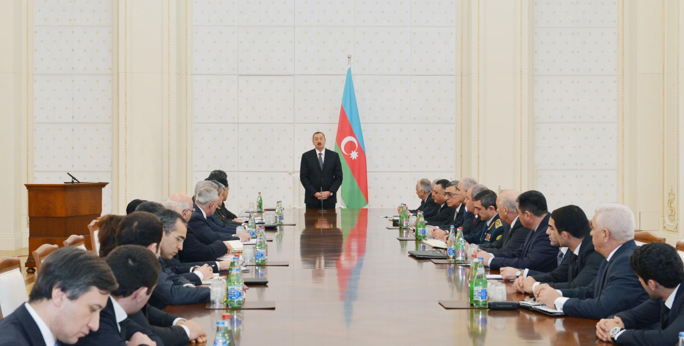 Closing speech by Ilham Aliyev at the first meeting of the Organizing Committee of the European Olympic Games due to be held in Baku in 2015