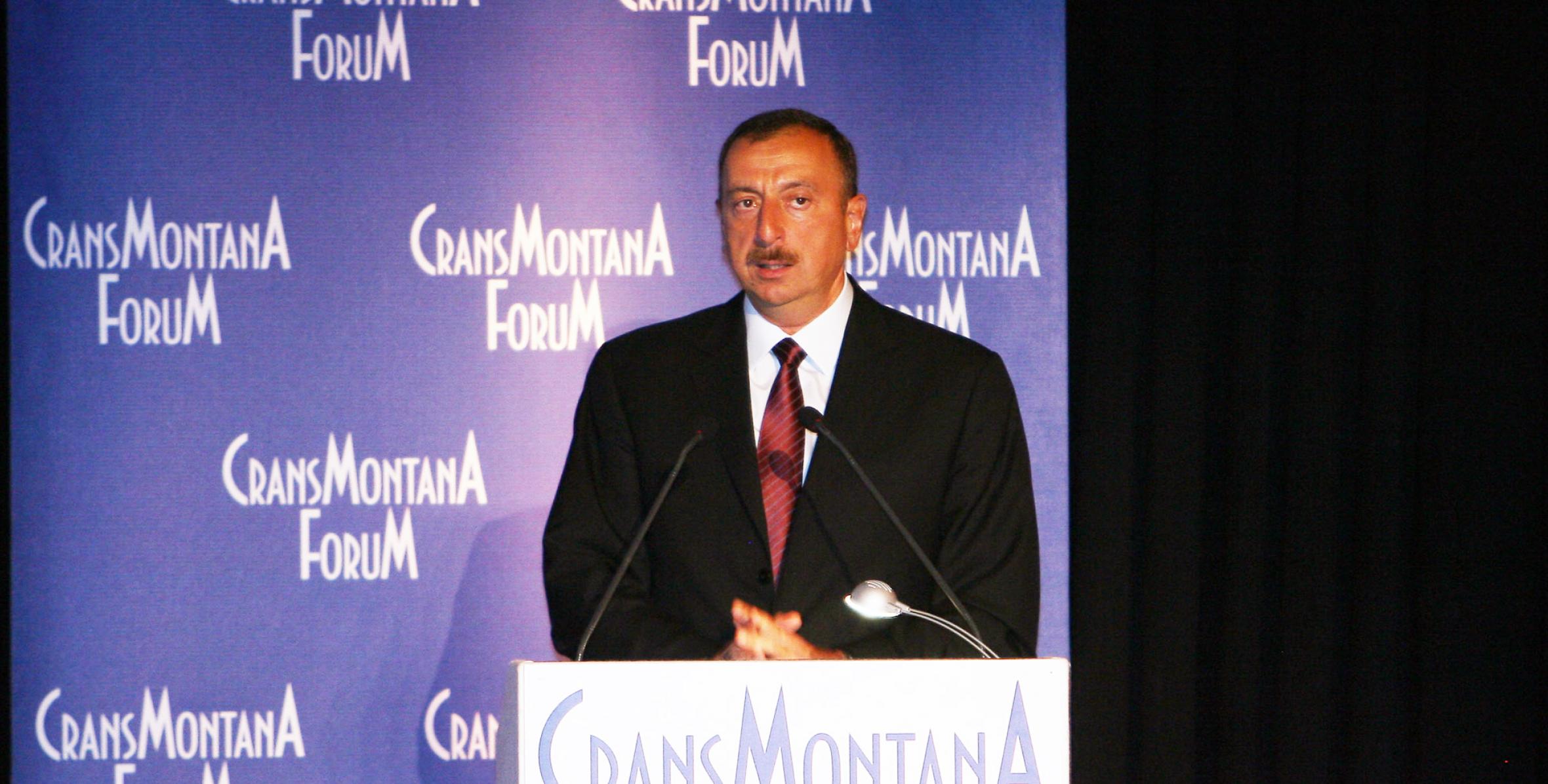 İlham Əliyev Krans Montana Forumunun rəsmi açılışında iştirak etmişdir