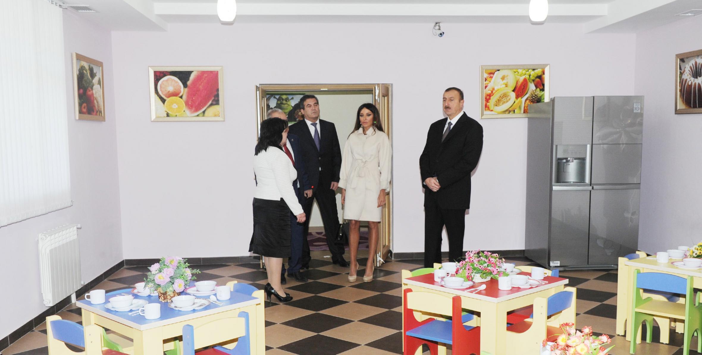 Ilham Aliyev reviewed the newly reconstructed crèche and kindergarten No 67 in Mushfigabad