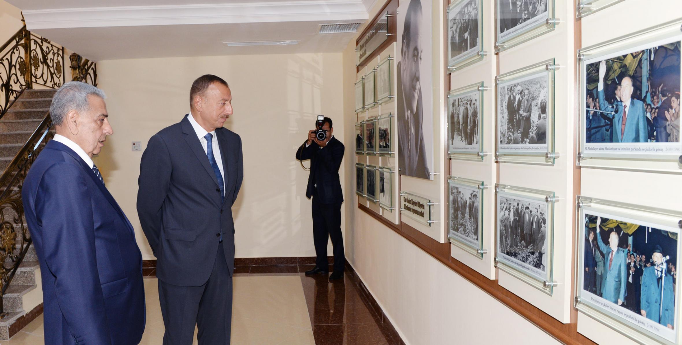 As part of a visit to Kurdamir, Ilham Aliyev reviewed the activities of the Heydar Aliyev Center