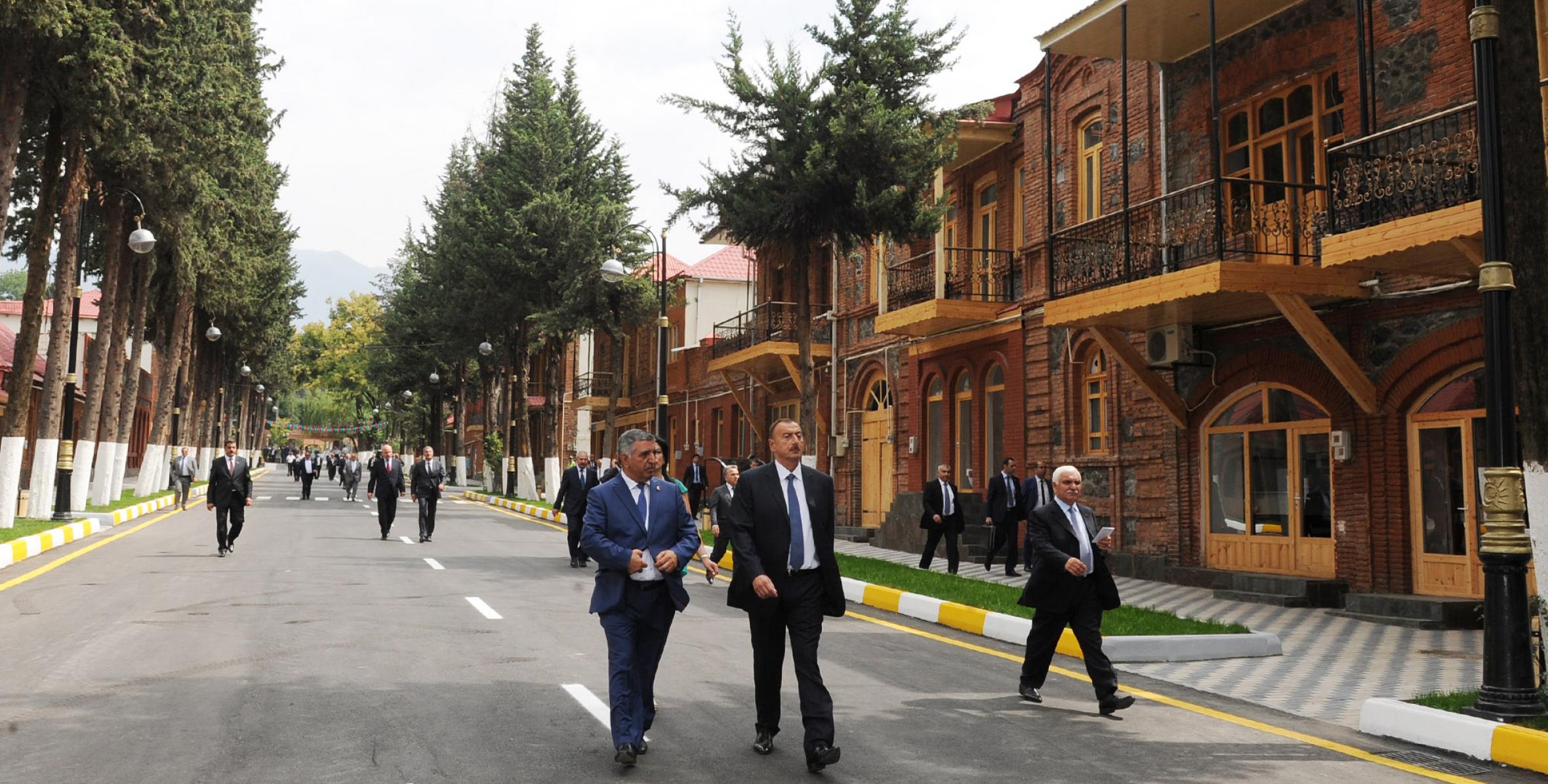 Visit of Ilham Aliyev to the north-western region