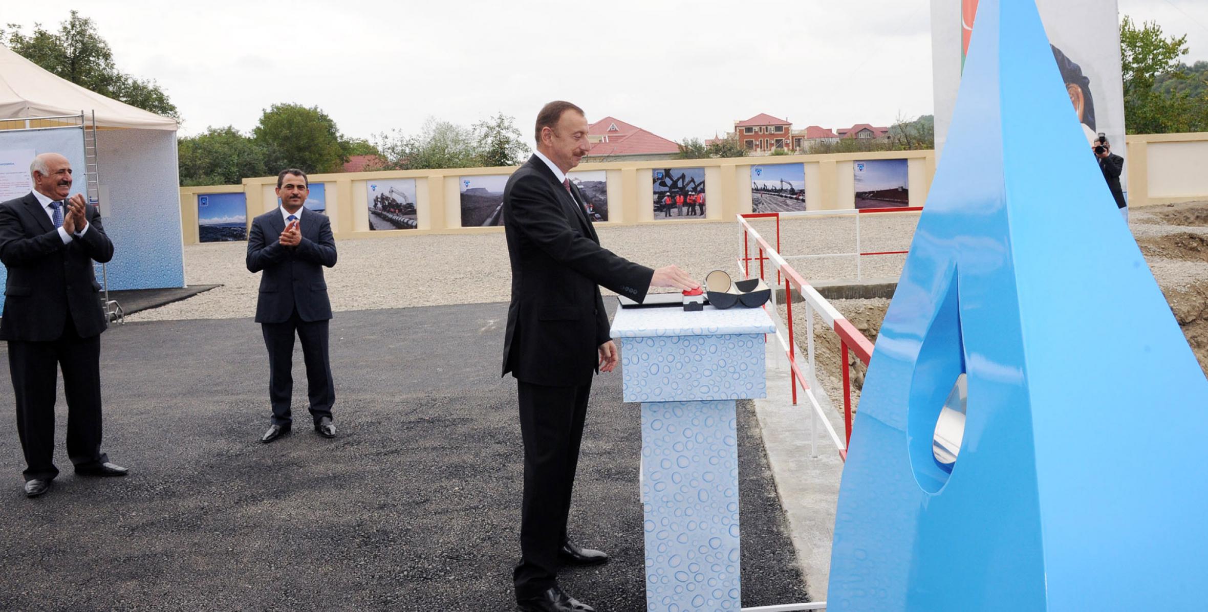 Ilham Aliyev reviewed a project on the reconstruction of the Guba city water and sewage system