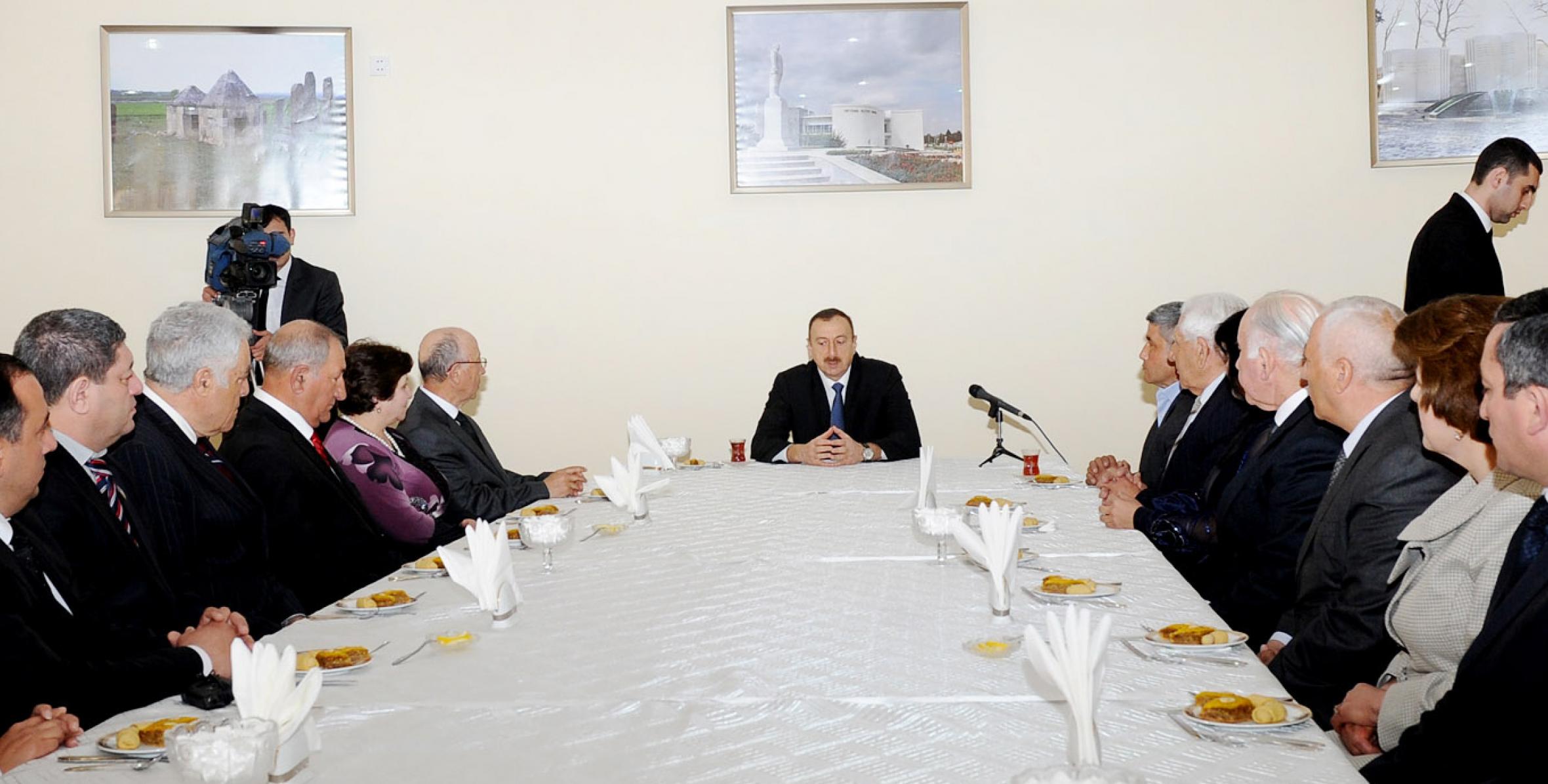 Speech by Ilham Aliyev at the opening of the reconstructed Samad Vurgun Culture and Recreation Park in Agstafa