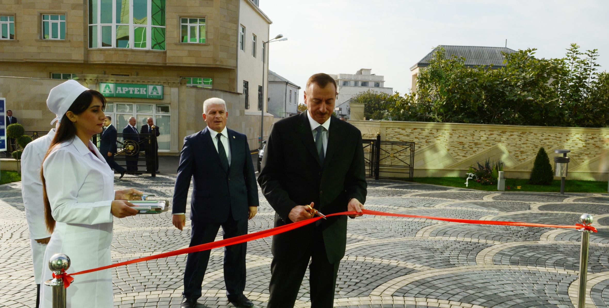 Ilham Aliyev attended the opening of outpatient clinic No 14 in the Ahmadli settlement of Baku