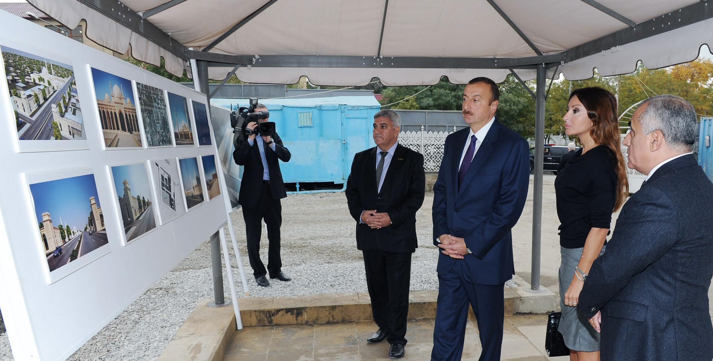 Ilham Aliyev was familiarized with progress of restoration and reconstruction of the Shamakhi Juma Mosque
