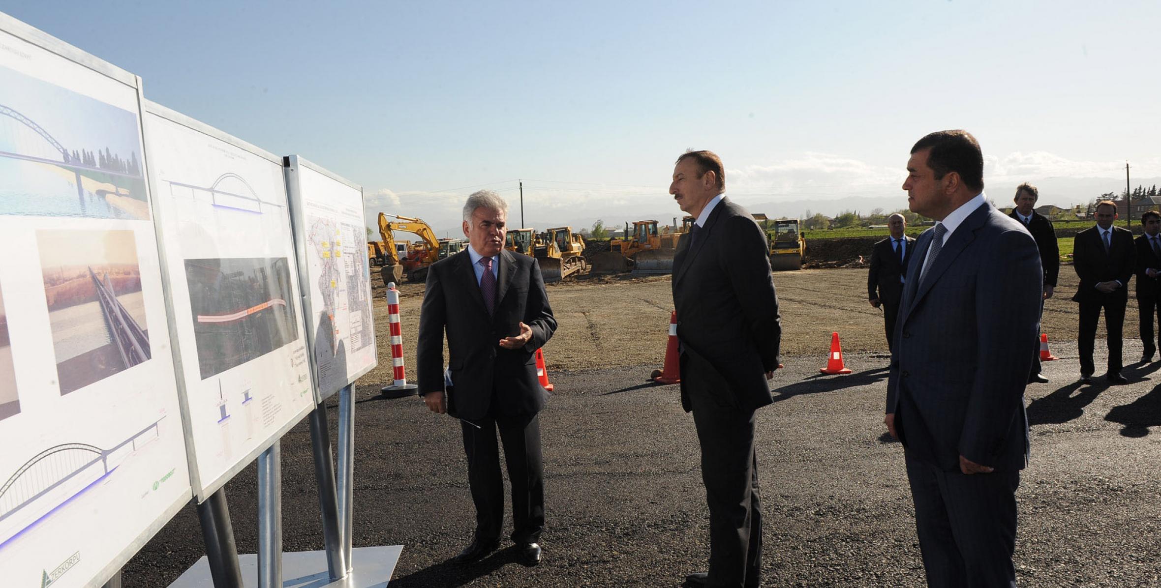 Ilham Aliyev checked out the construction works, carried out in Arkivan district