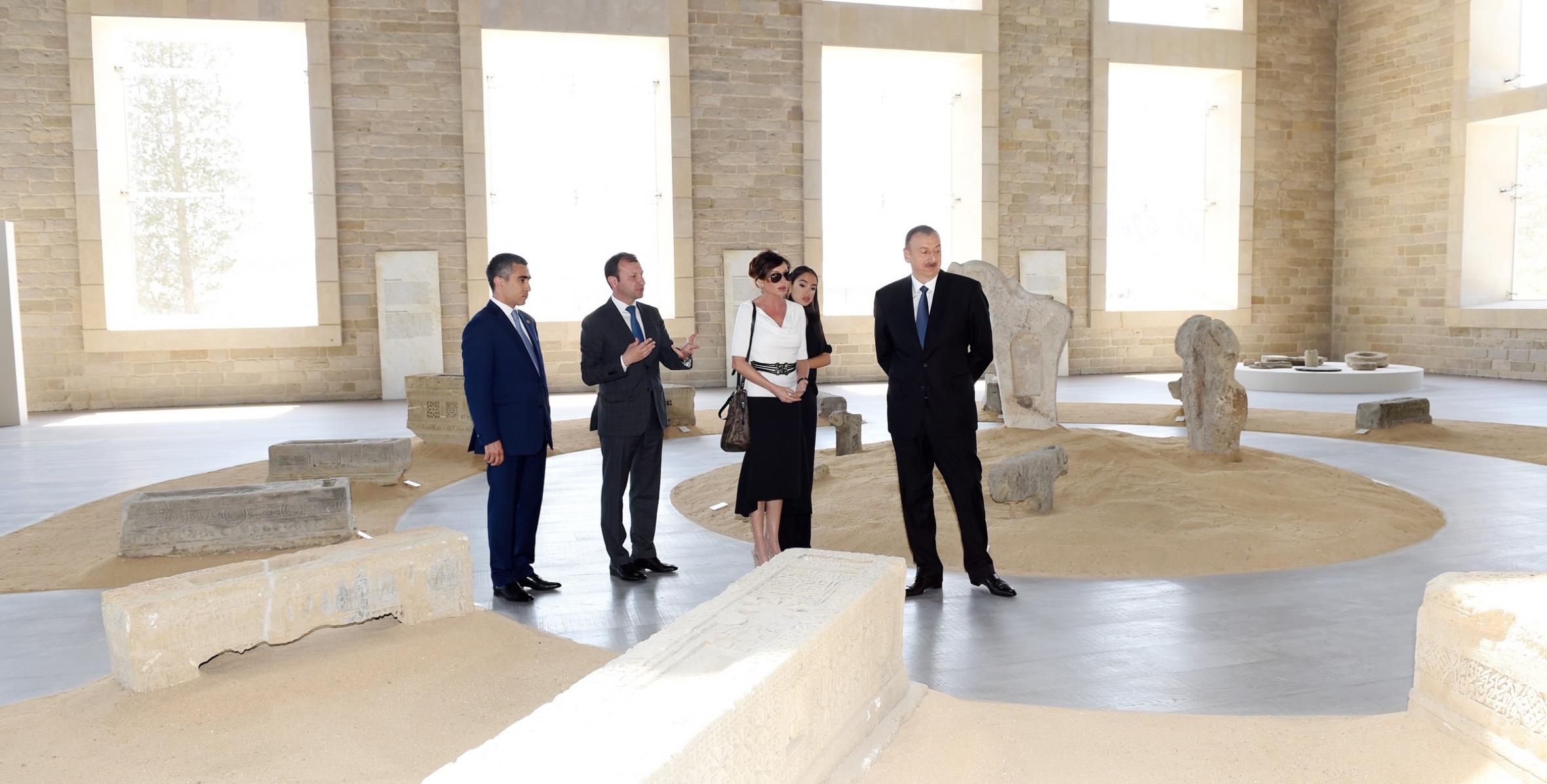 Ilham Aliyev reviewed Stone Annals Museum in National Flag Square