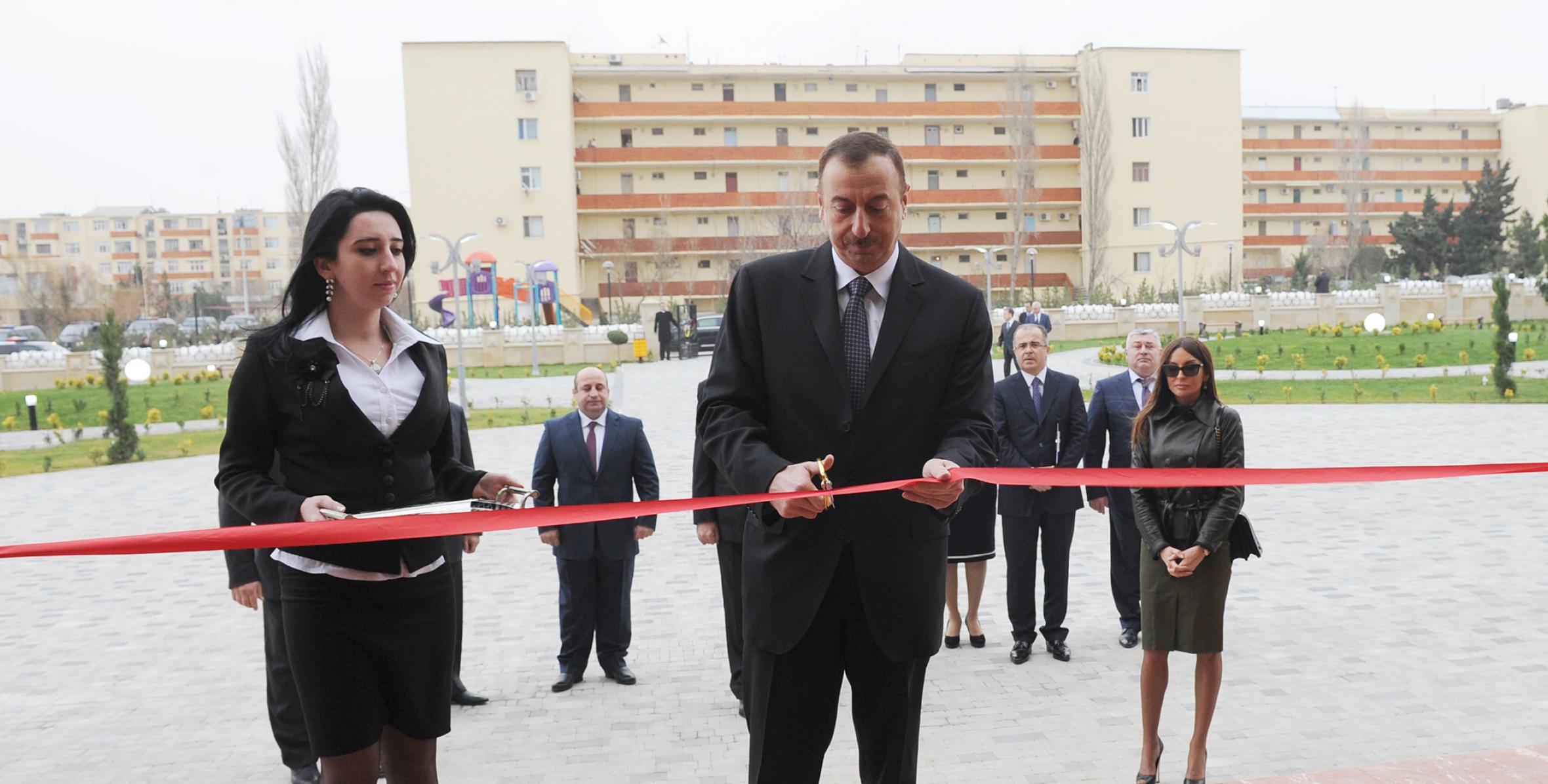 İlham Əliyev Sumqayıtda Olimpiya İdman Kompleksinin açılışında iştirak etmişdir