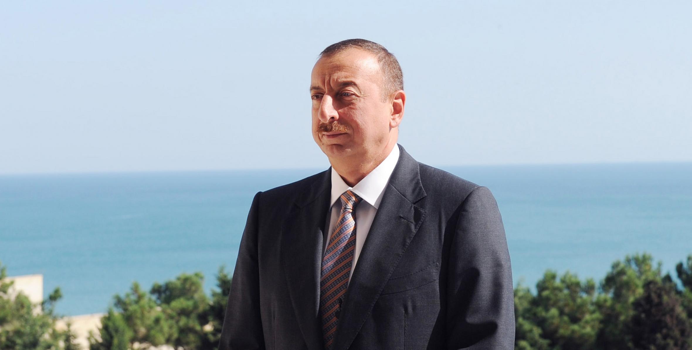 Ilham Aliyev made statement for the press regarding the discovery of a major gas field on the Absheron block in the Caspian Sea