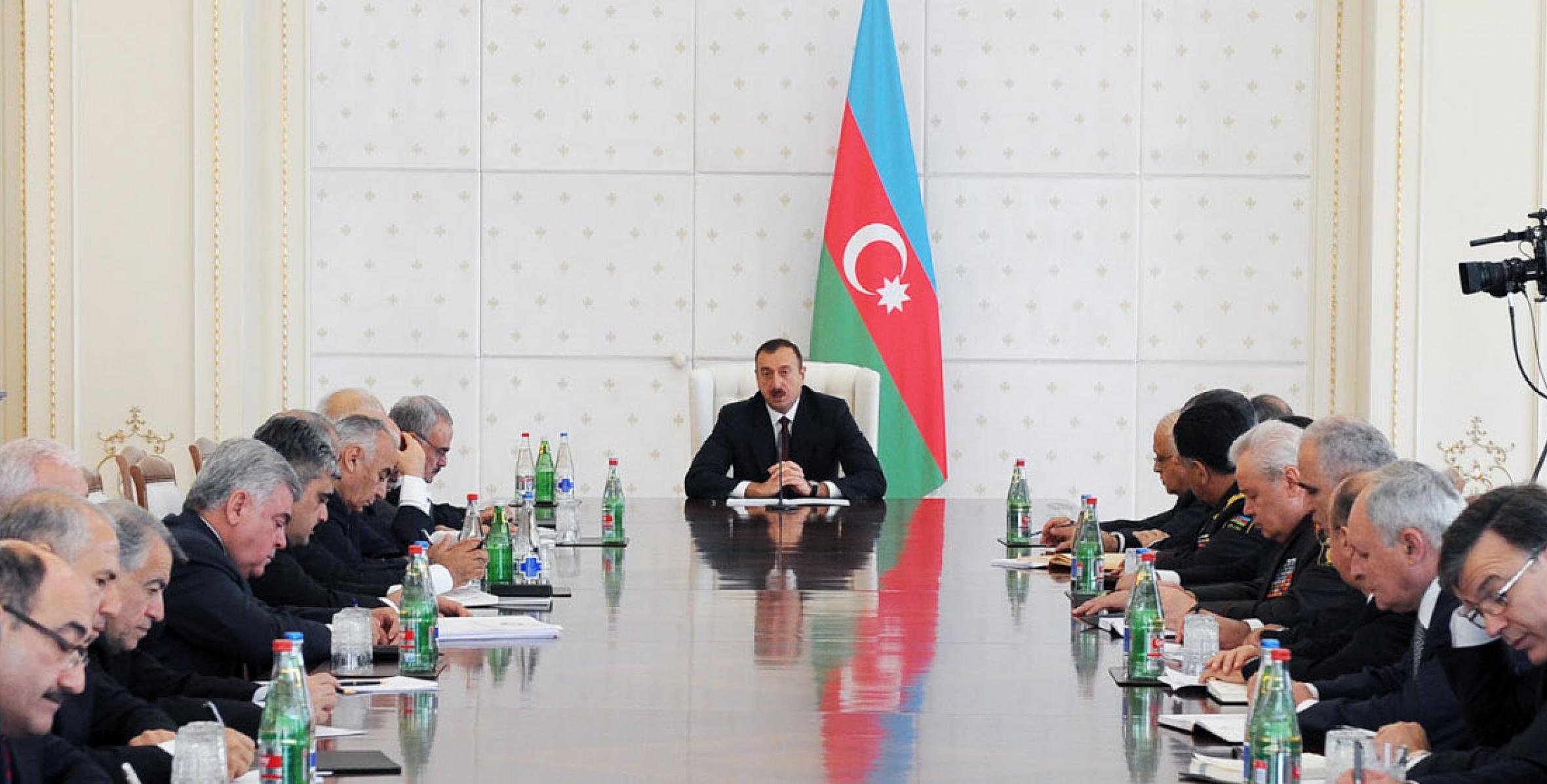 Closing speech by Ilham Aliyev at the at the meeting of the Cabinet of Ministers dedicated to the results of socioeconomic development in nine months of 2011