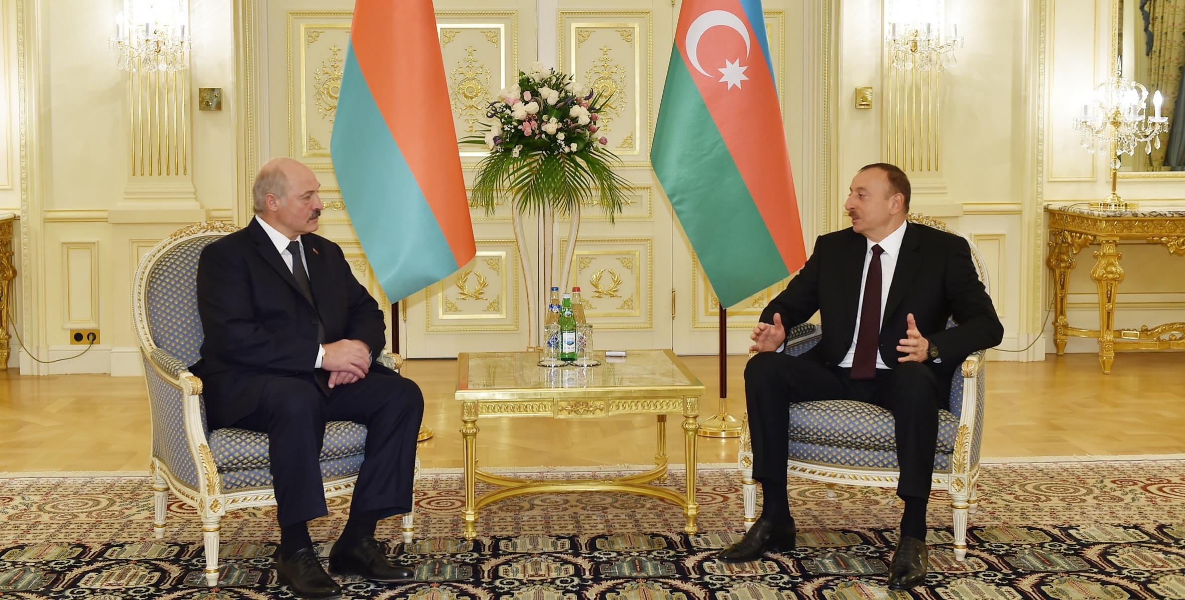 Ilham Aliyev met with President of Belarus Alexander Lukashenko