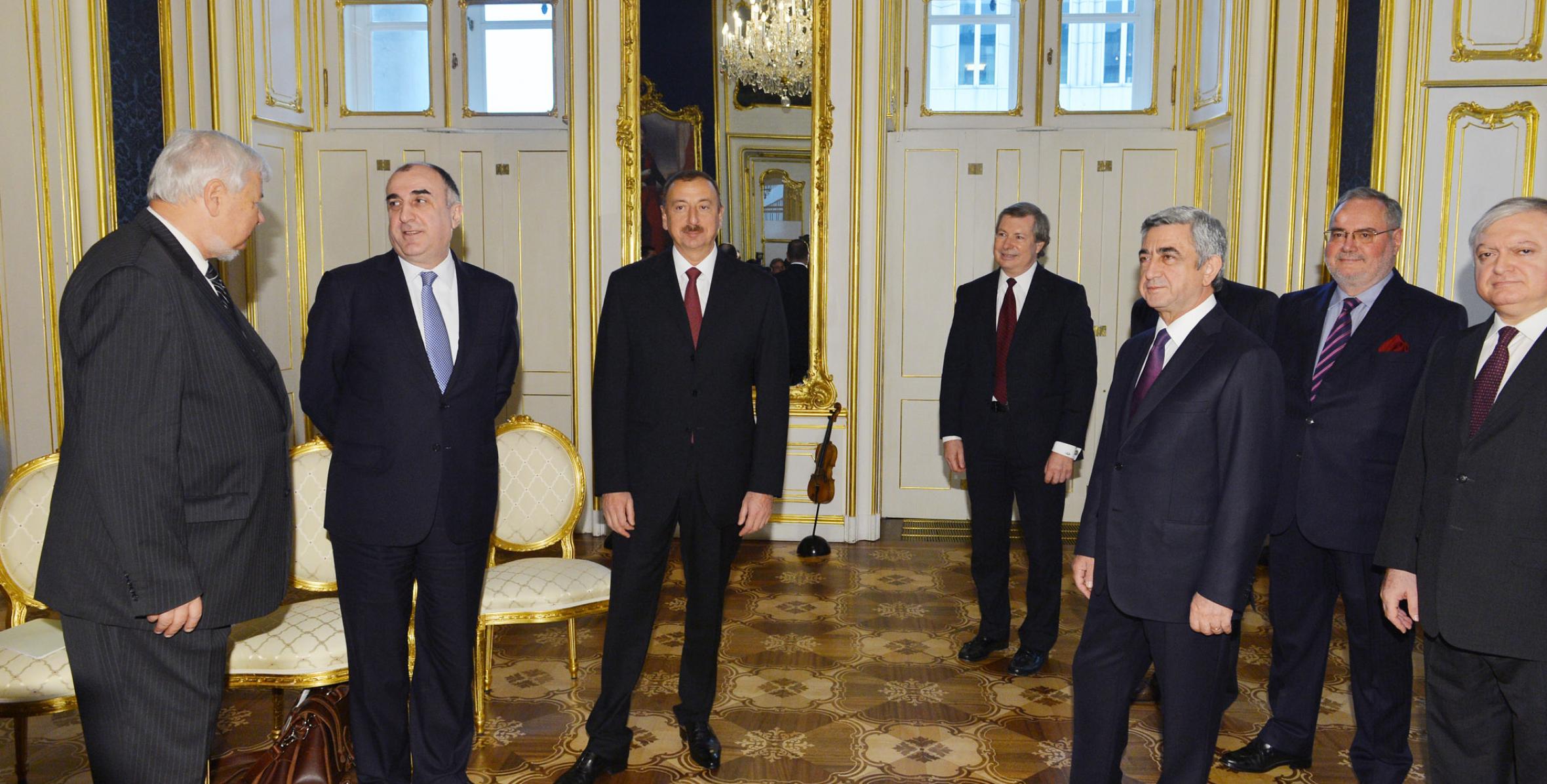 İlham Əliyev Vyanada Ermənistan Prezidenti Serj Sarkisyan ilə görüşmüşdür