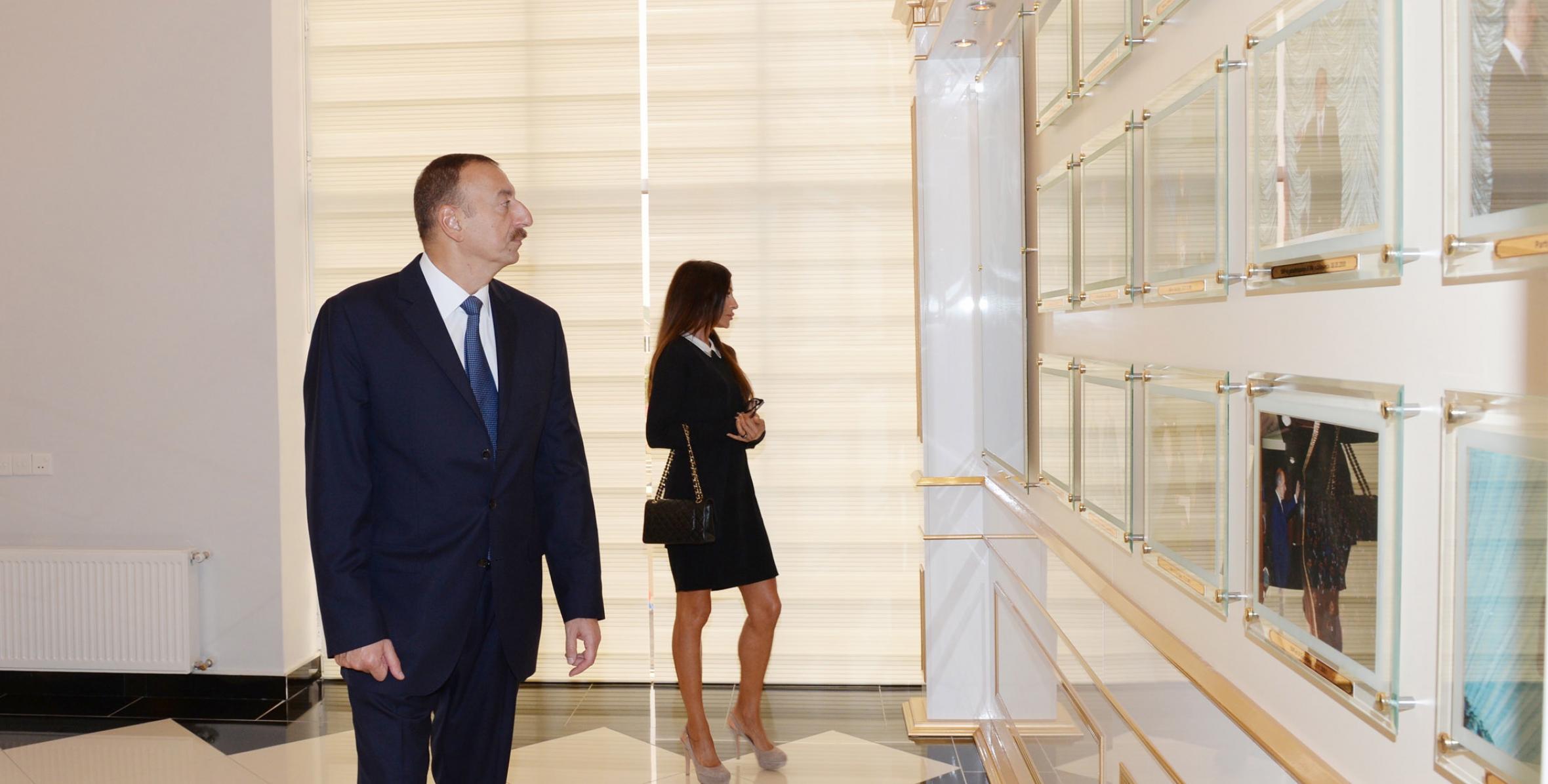 Ильхам Алиев принял участие в открытии нового административного здания Губинской районной организации партии «Ени Азербайджан»