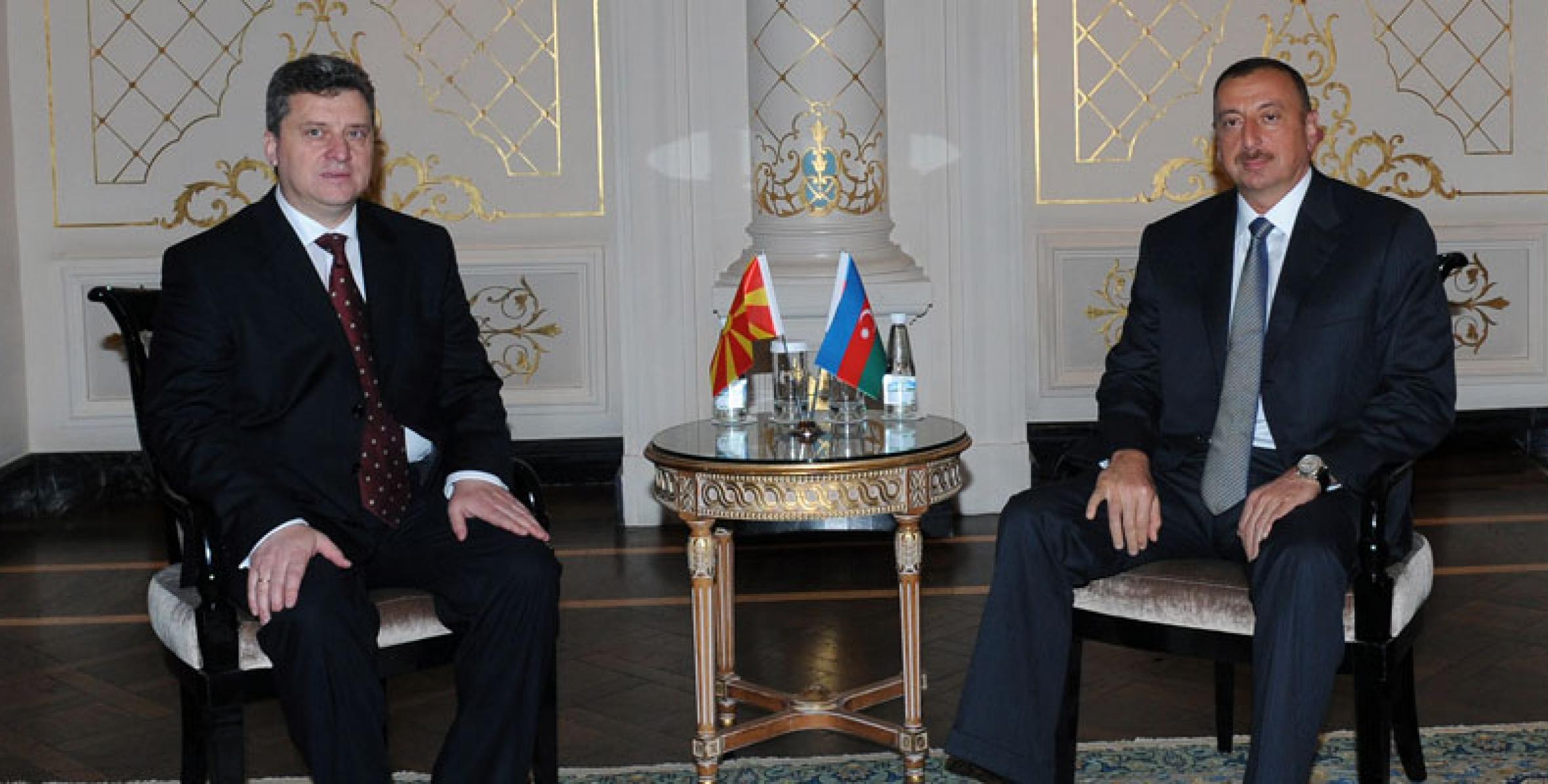 İlham Əliyev Makedoniya Prezidenti Gyorge İvanov ilə görüşmüşdür