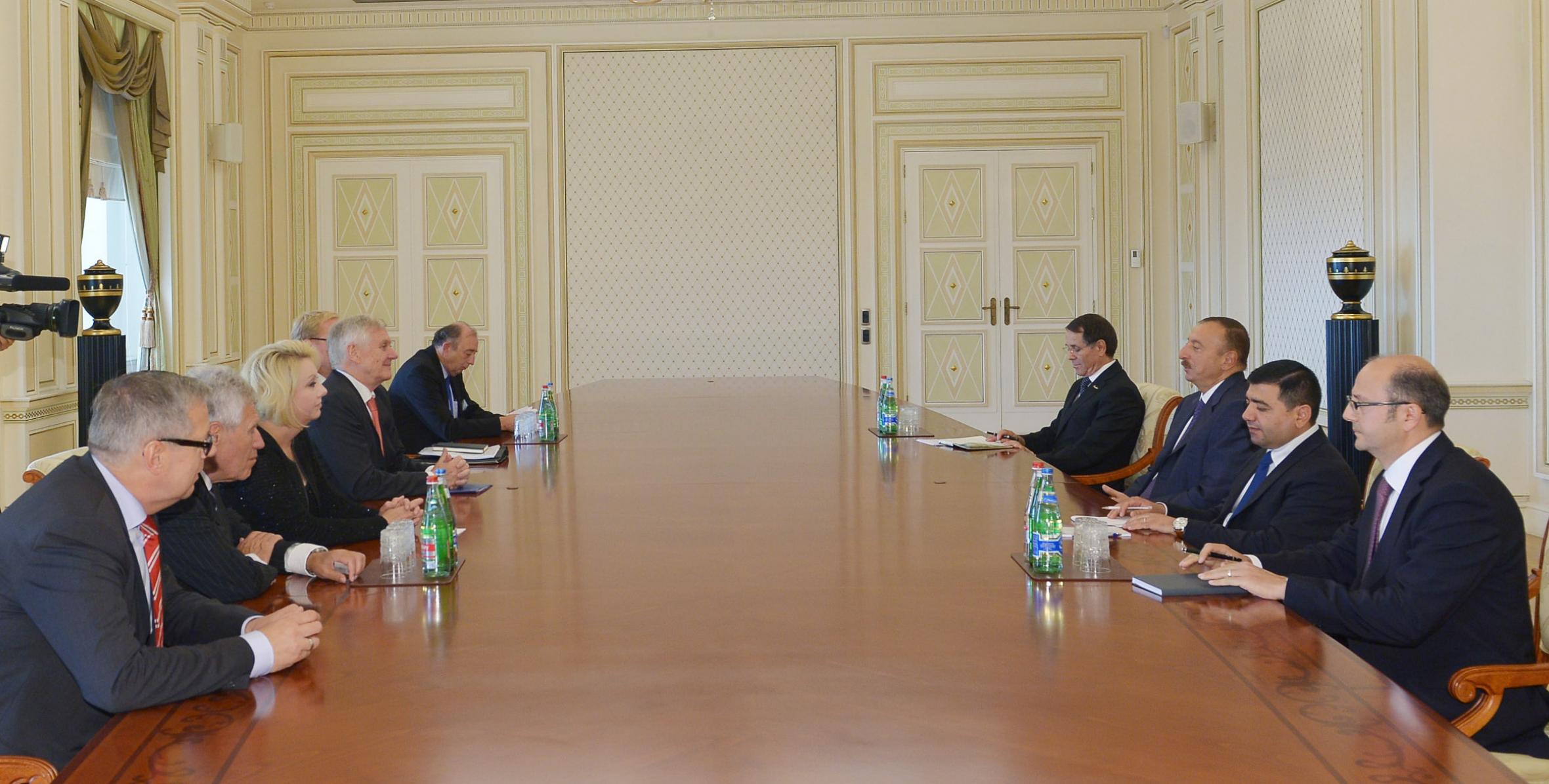 Ilham Aliyev received a German delegation