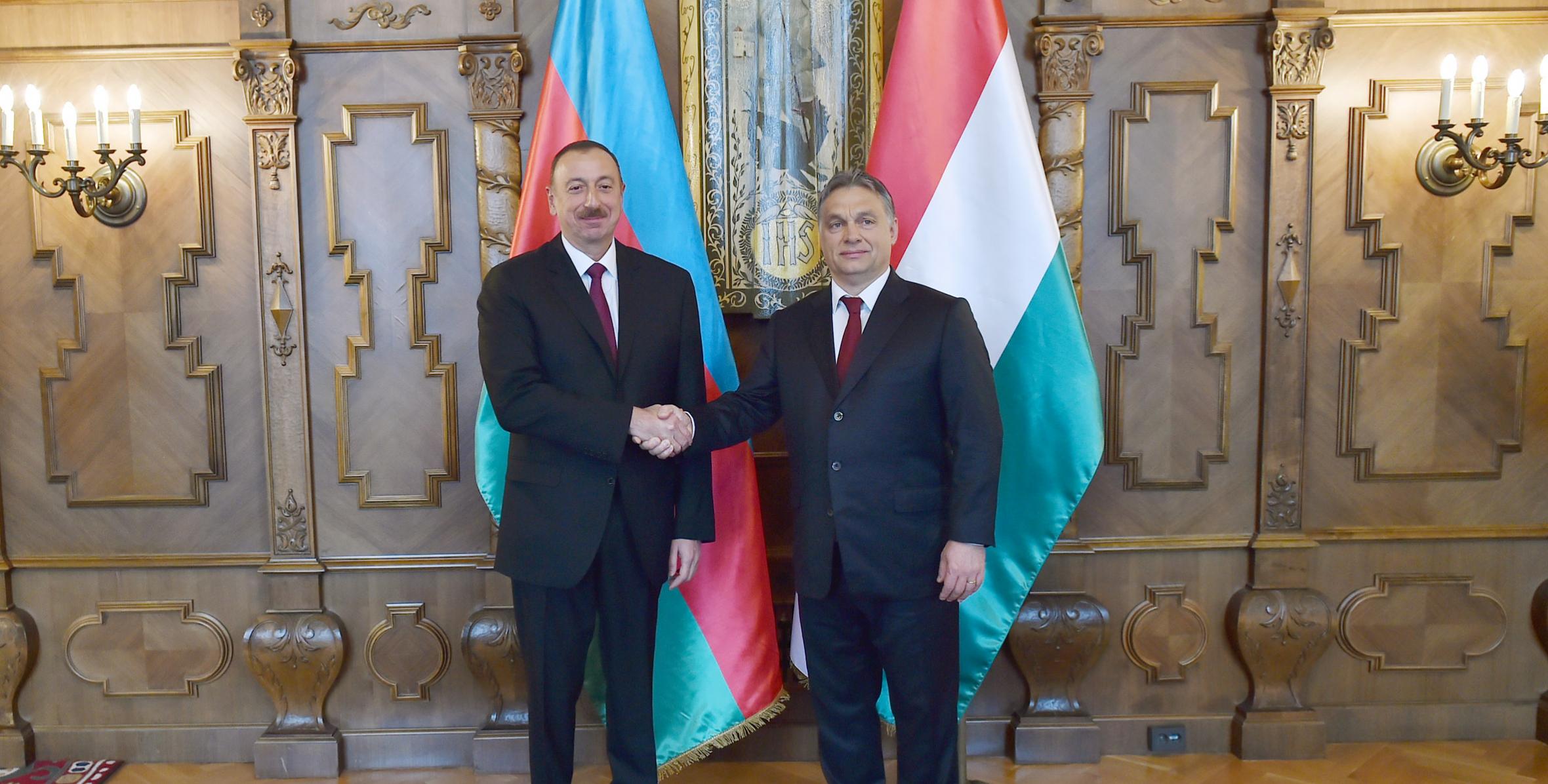 Ilham Aliyev and Hungarian Prime Minister Viktor Orban held an expanded meeting