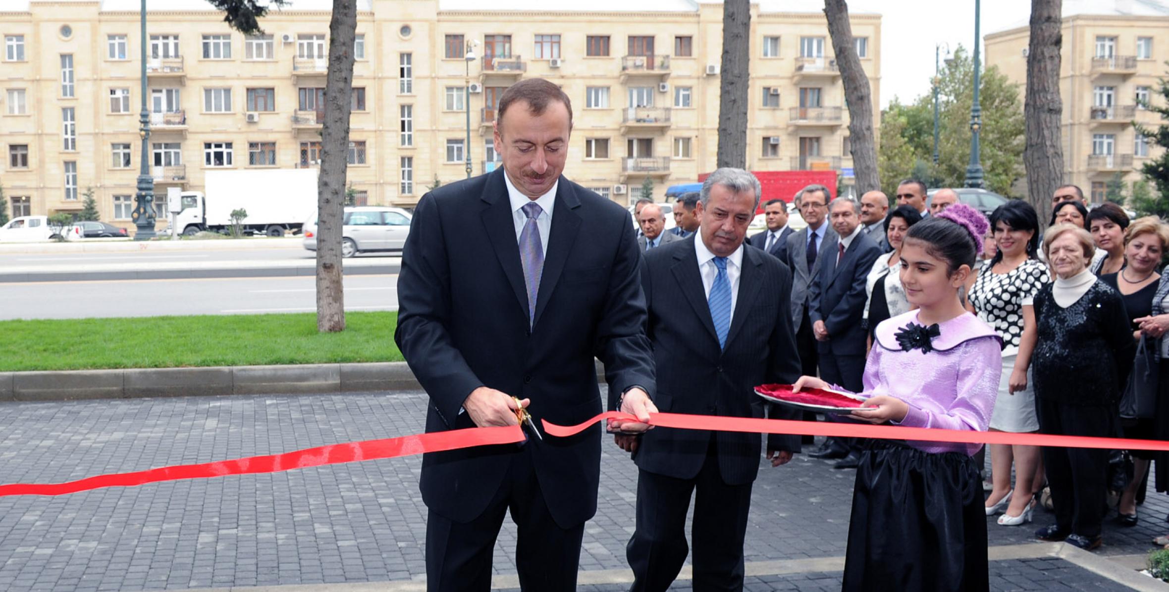 Ilham Aliyev attended the opening of 11-year music school No 8 named after Gara Garayev in Baku