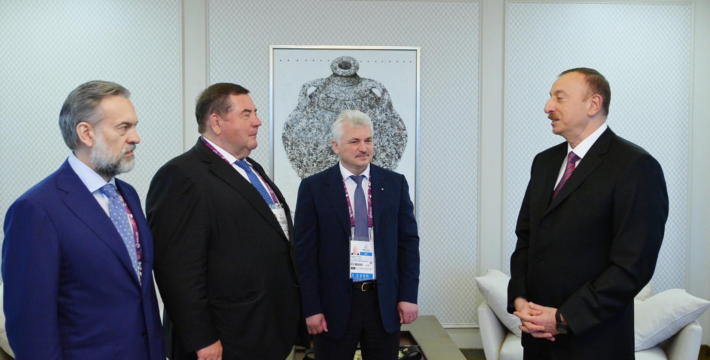 Ilham Aliyev was presented with the Championship belt of sambo by the decision of the Executive Committee of the International Sambo Federation