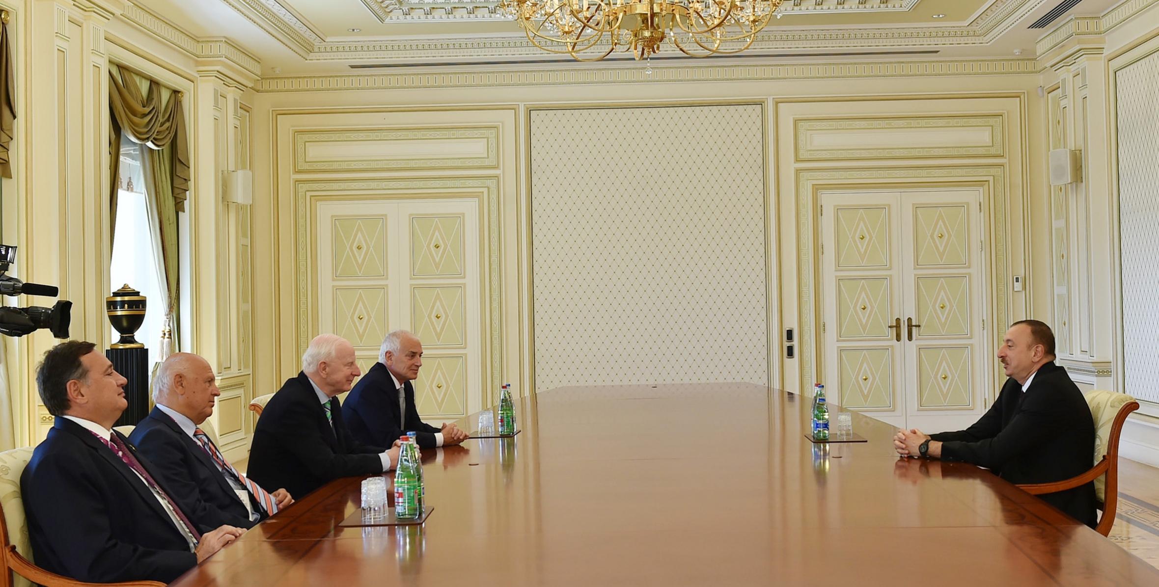 Ilham Aliyev received a delegation led by the president of the European Olympic Committees