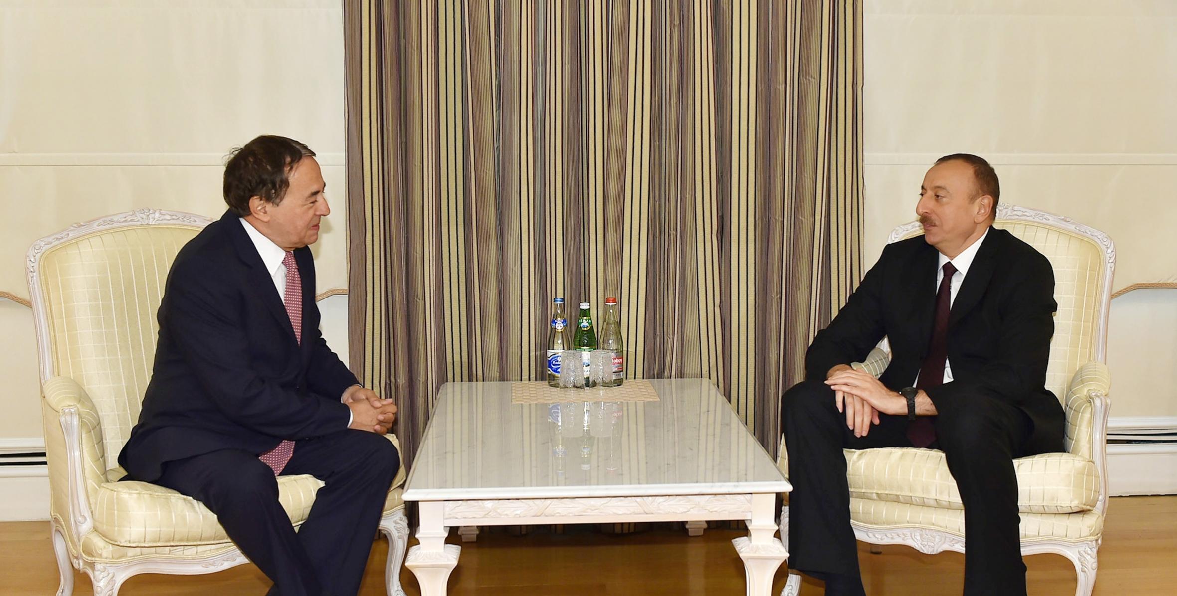 Ilham Aliyev received the Secretary General of the Socialist International