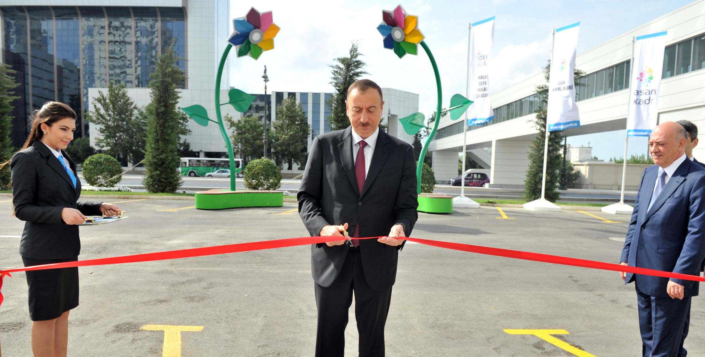 Ilham Aliyev attended the opening of Baku “ASAN xidmət” center No 5