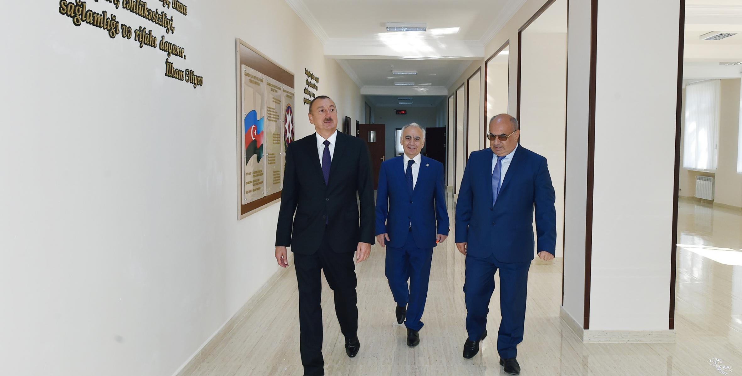 Ilham Aliyev reviewed a physics, mathematical and informatics lyceum in Baku after major overhaul