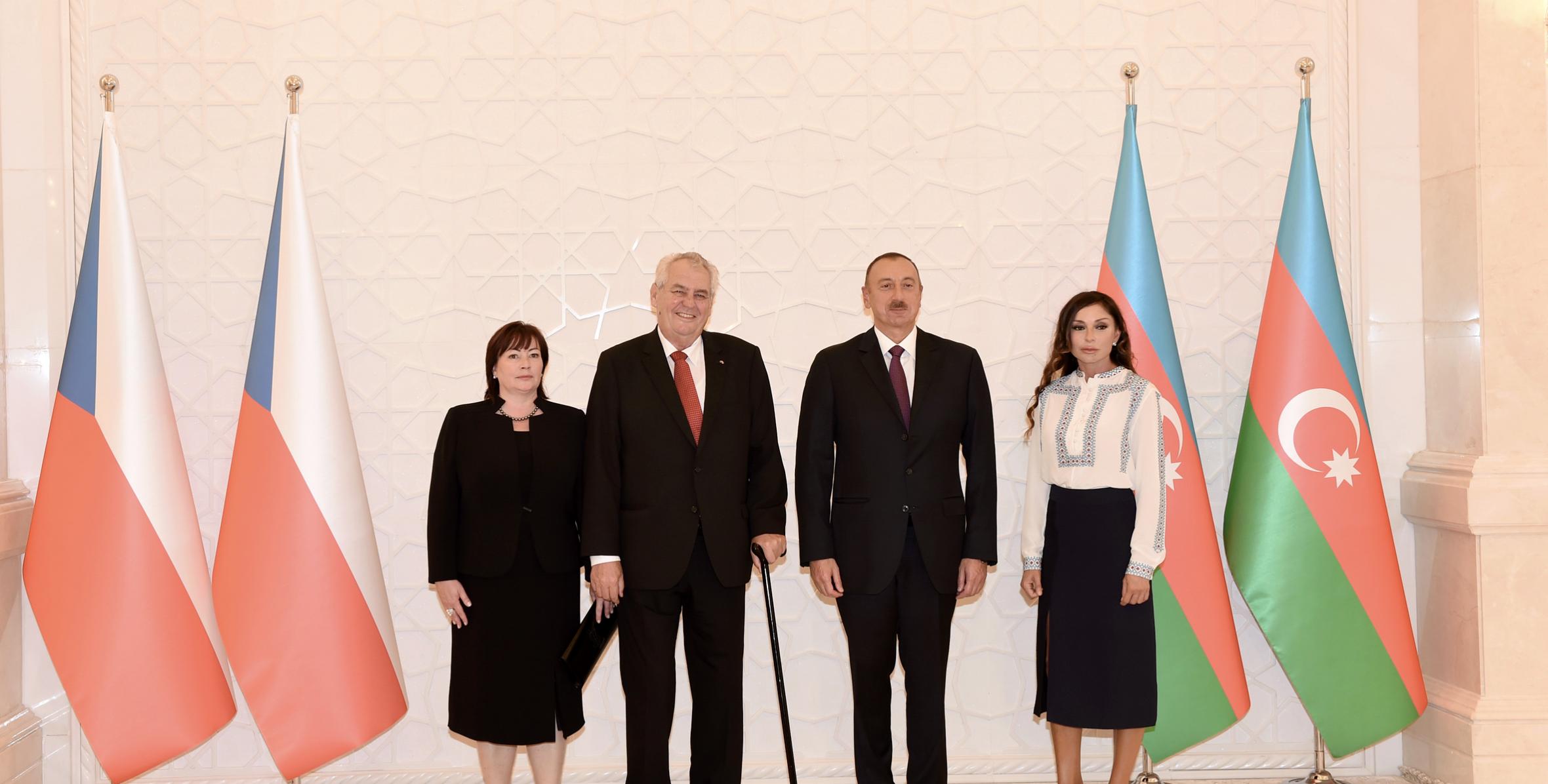 Official welcoming ceremony was held for President of the Czech Republic Milos Zeman