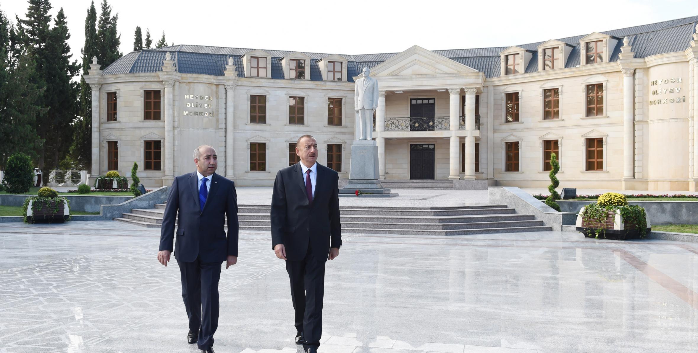 Ilham Aliyev arrived in Kurdamir District