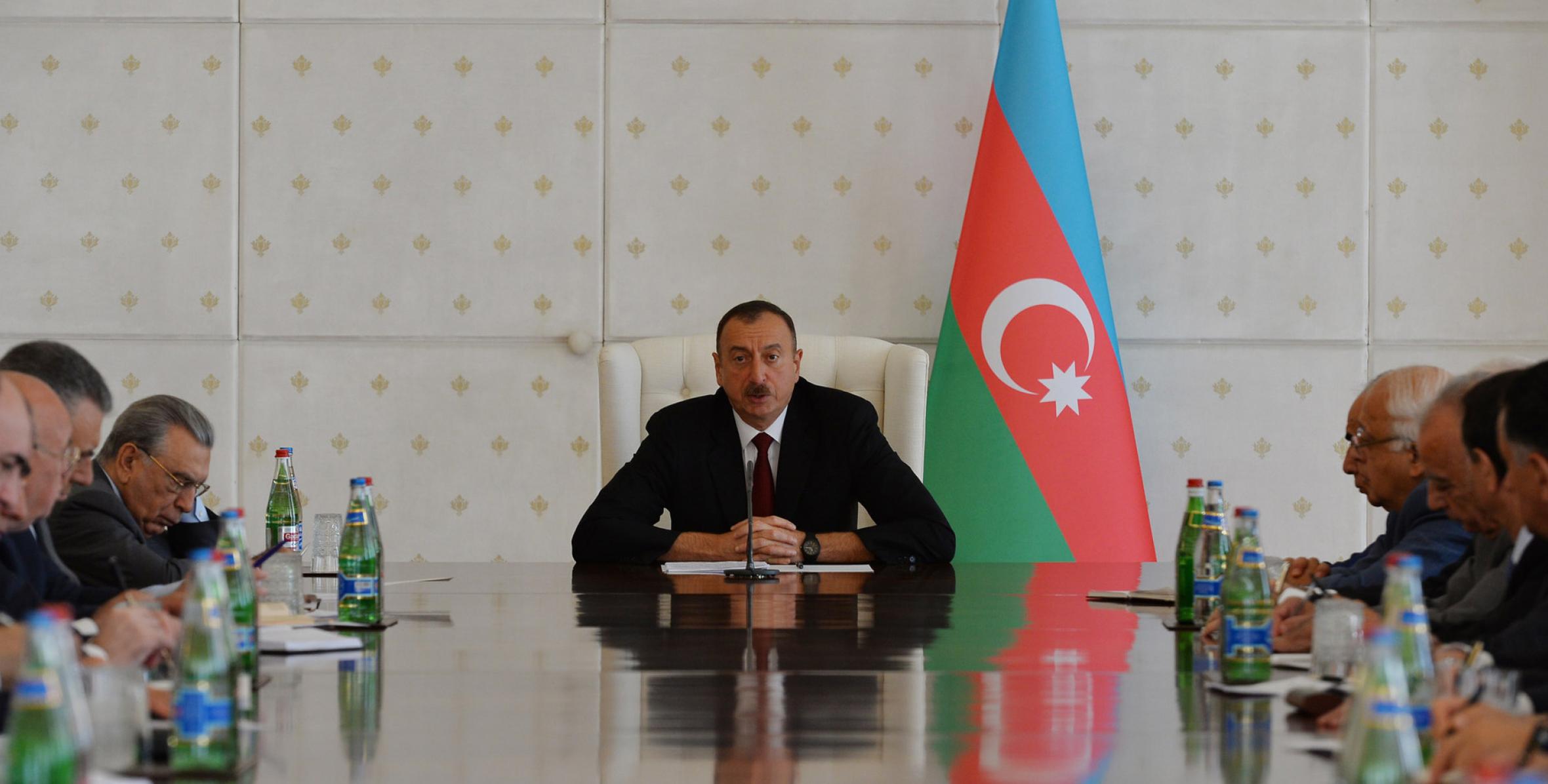 Closing speech by Ilham Aliyev at the meeting of the Cabinet of Ministers dedicated to the results of socioeconomic development in the first half of 2015 and objectives for the future