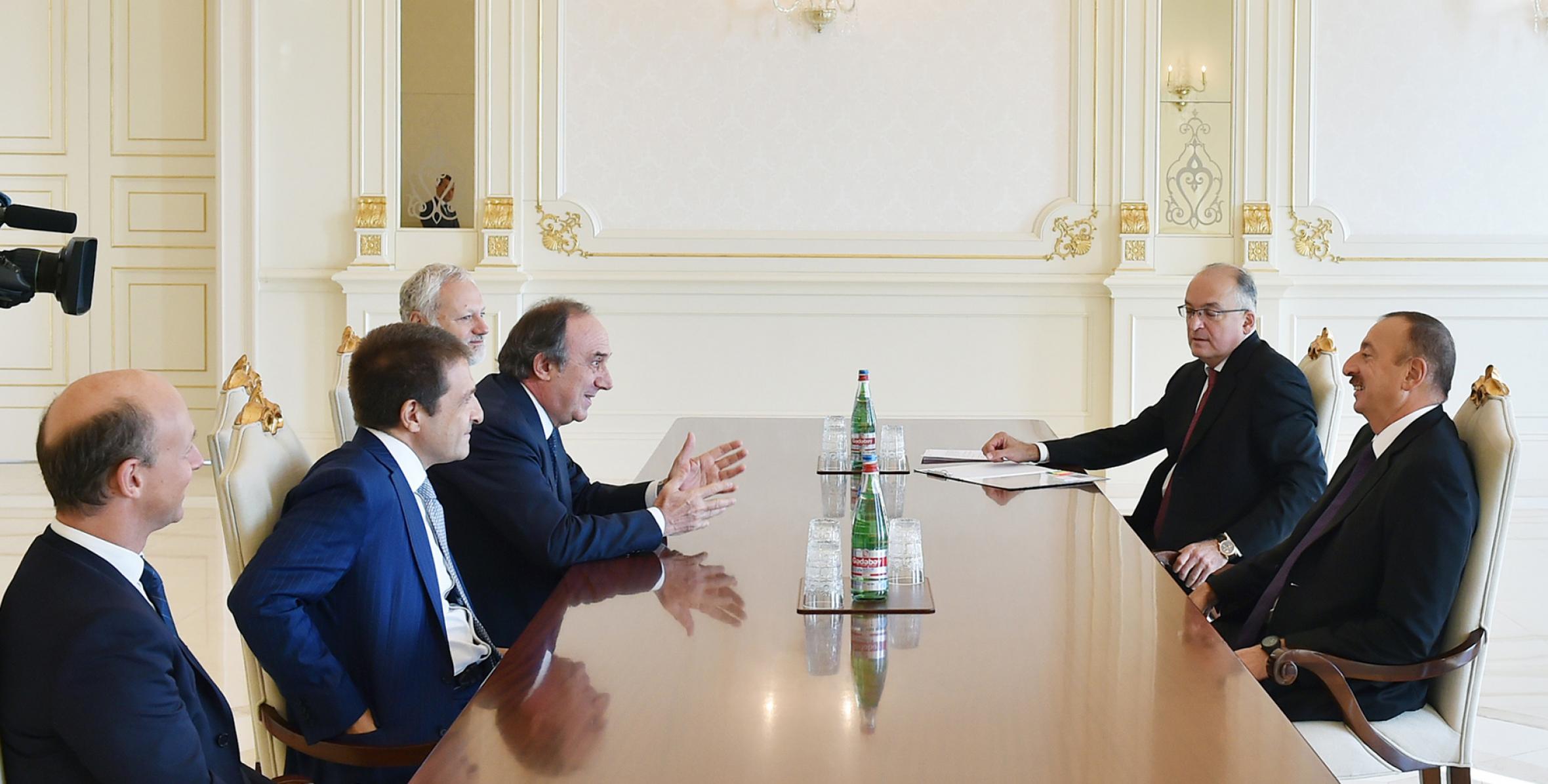 Ilham Aliyev received a delegation led by the CEO of Italian Snam Company