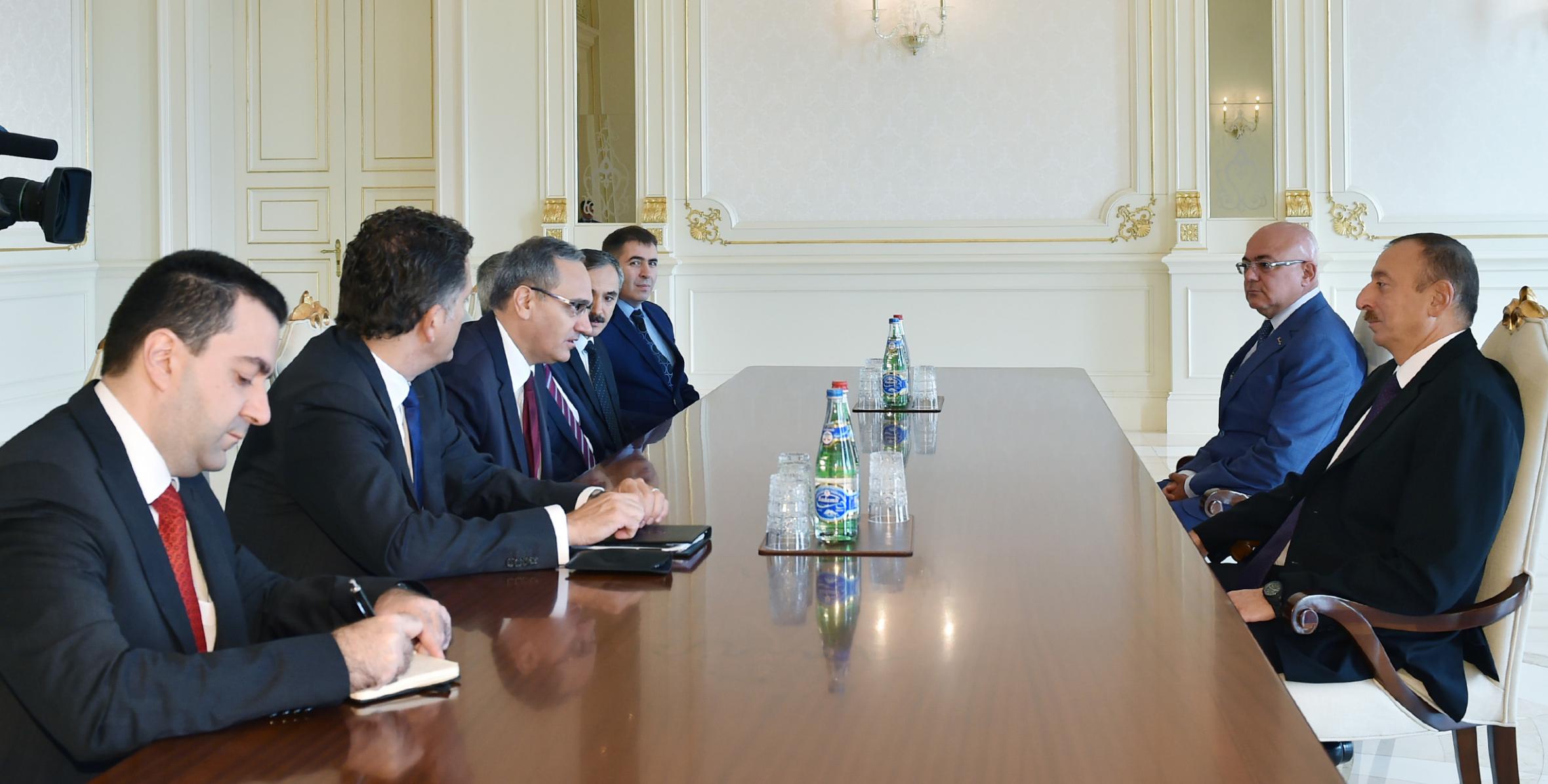 Ilham Aliyev received a delegation led by the Turkish Minister of Customs and Trade