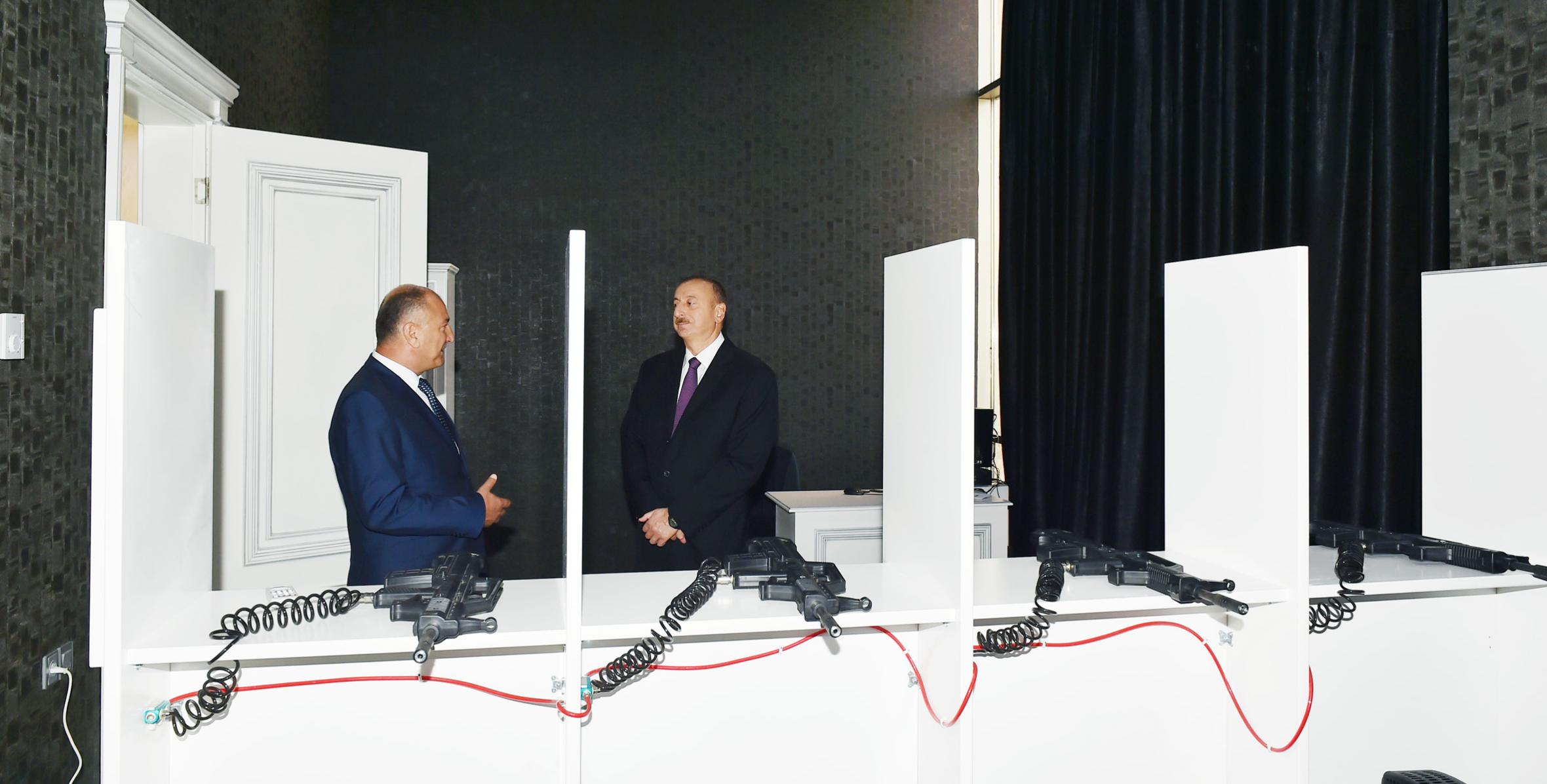 Ильхам Алиев принял участие в открытии Молодежного центра в Уджаре