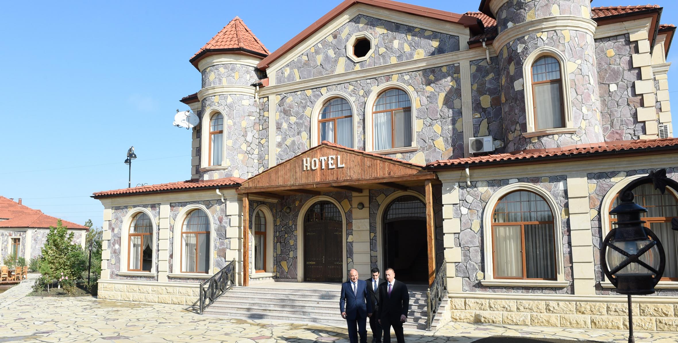 Ilham Aliyev reviewed “Fermer” roadside recreation center in Ujar