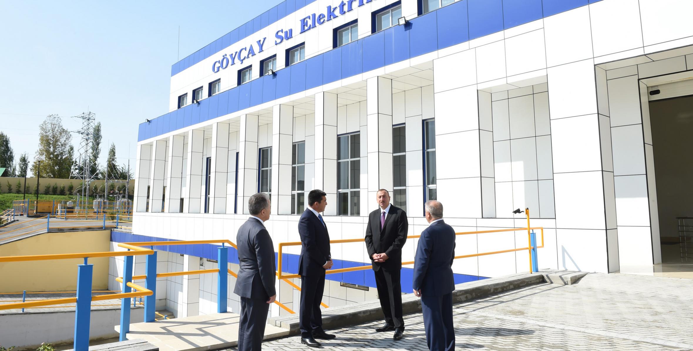 Visit of Ilham Aliyev to the regions of  Ujar and Goychay