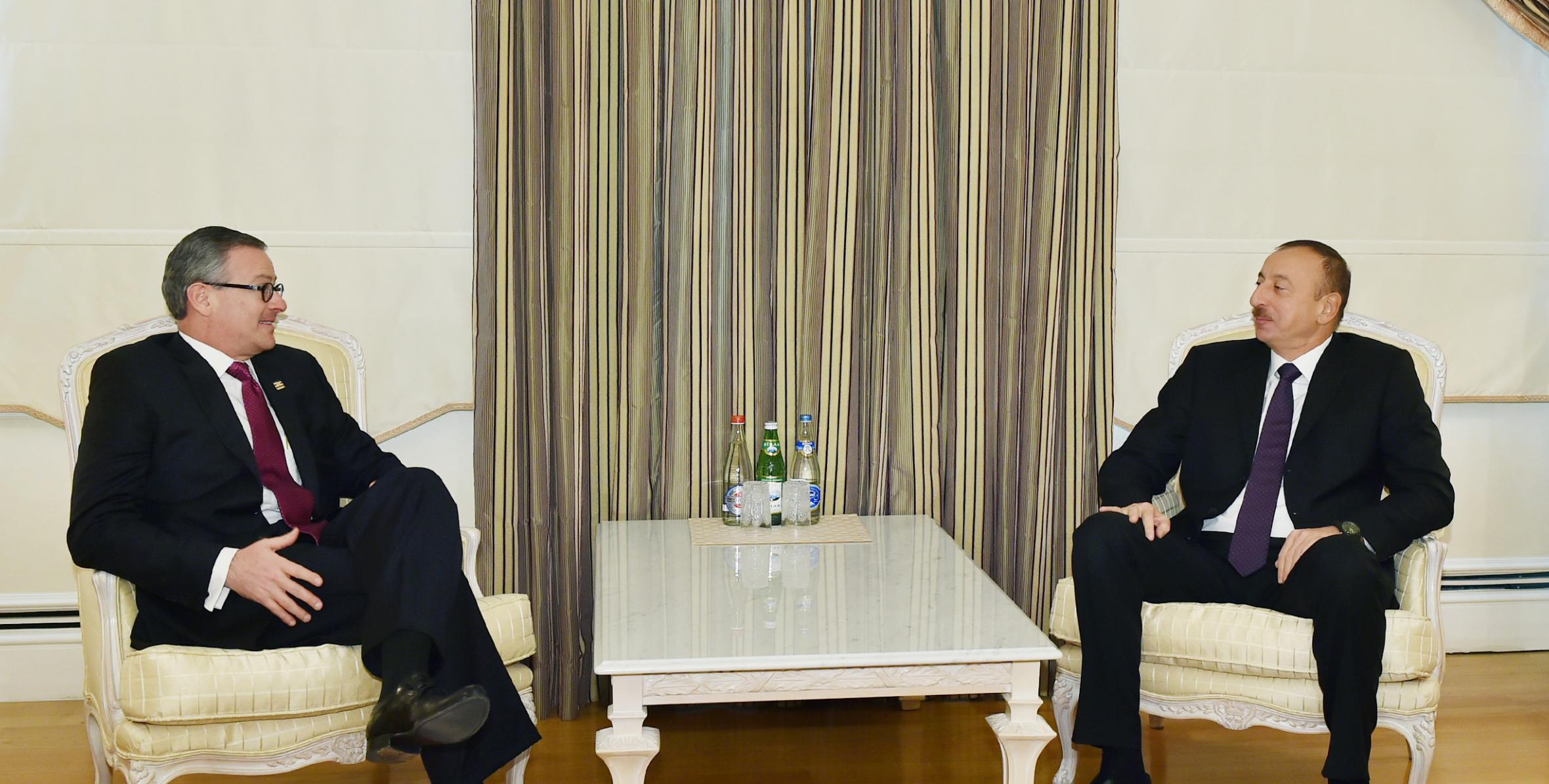 Ilham Aliyev received the Costa Rican Minister of Foreign Affairs and Religion