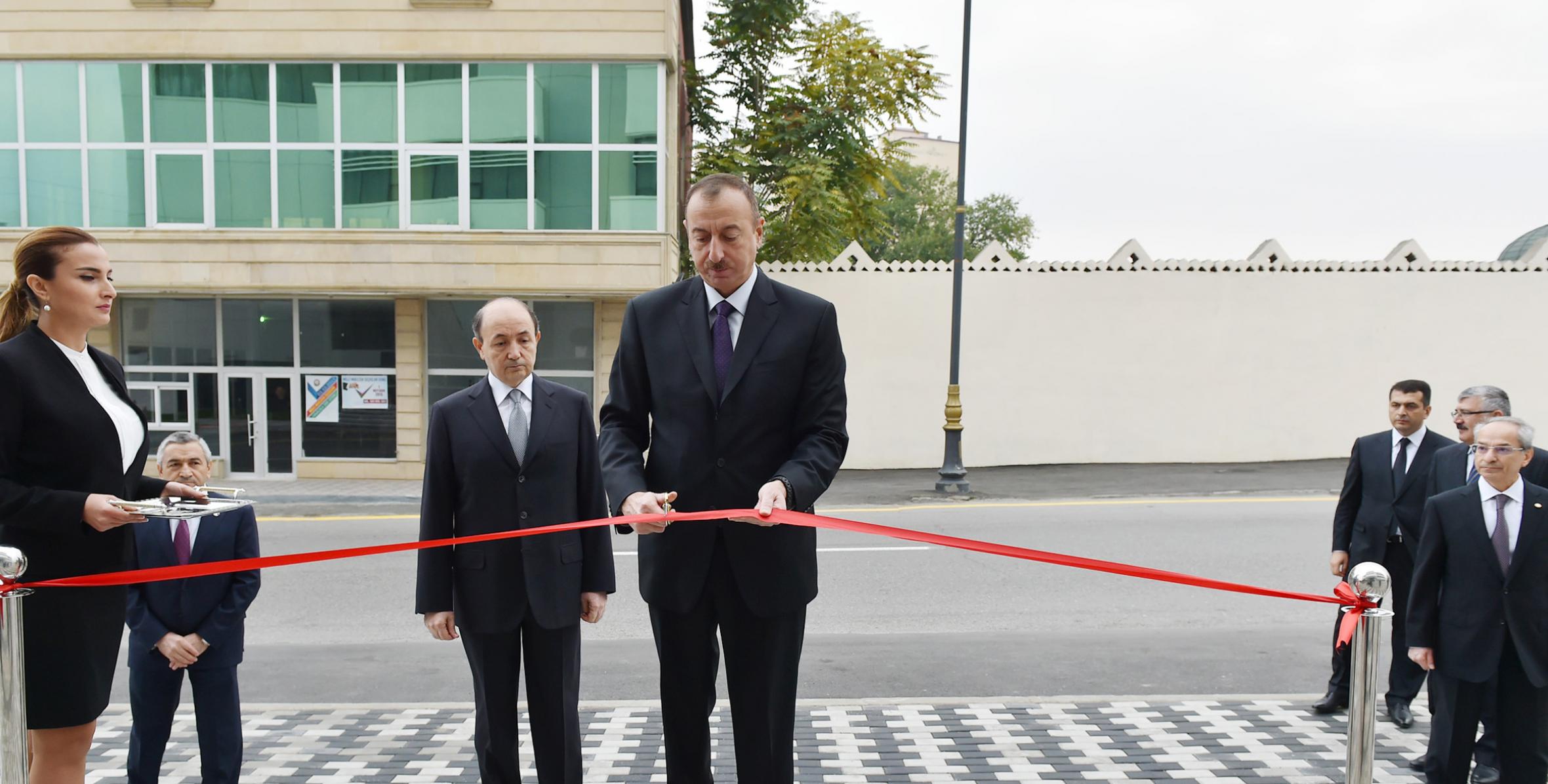 Ильхам Алиев принял участие в открытии Сабунчинского судебного комплекса