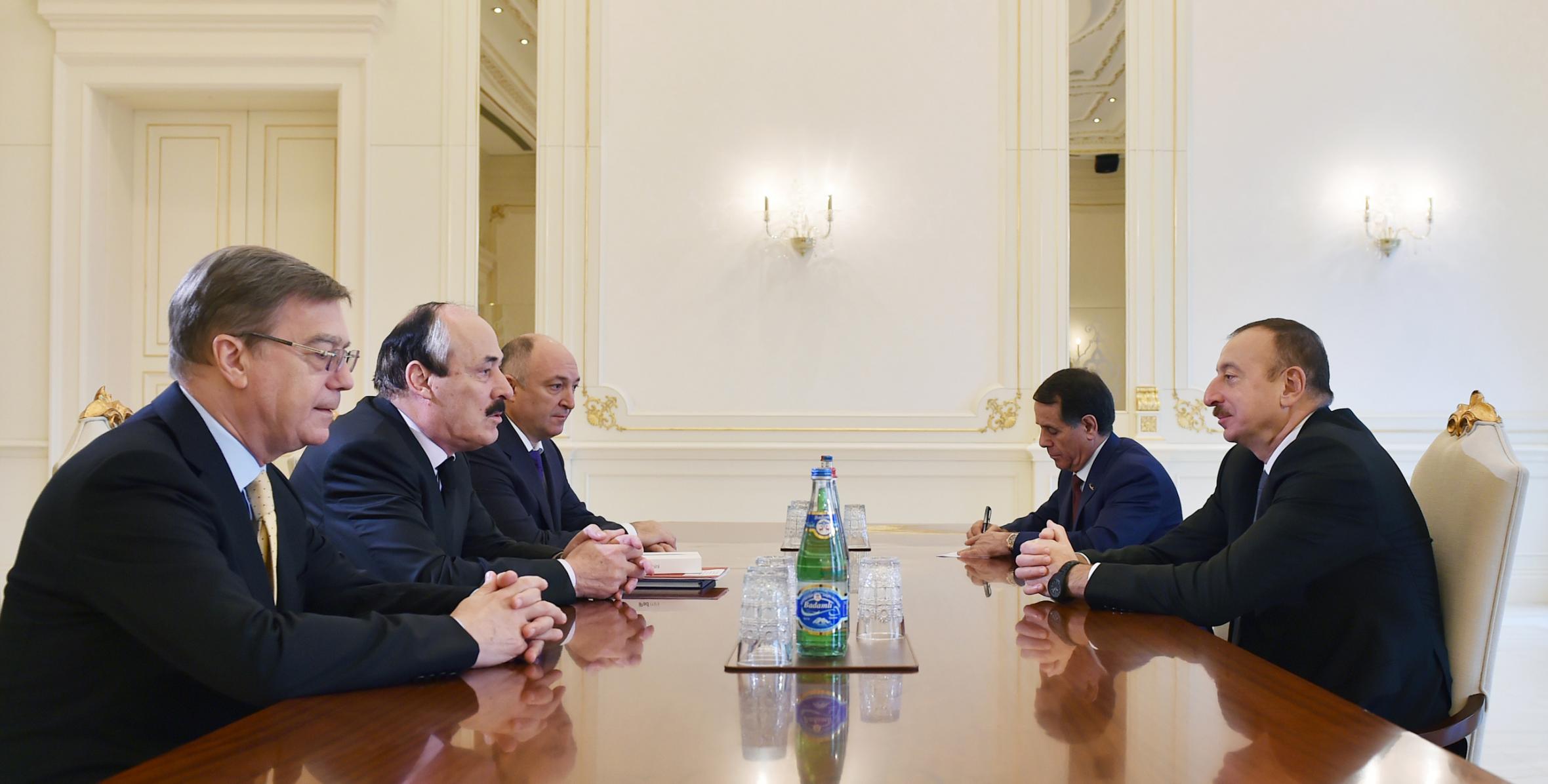 Ilham Aliyev received head of the Republic of Dagestan Ramazan Abdulatipov